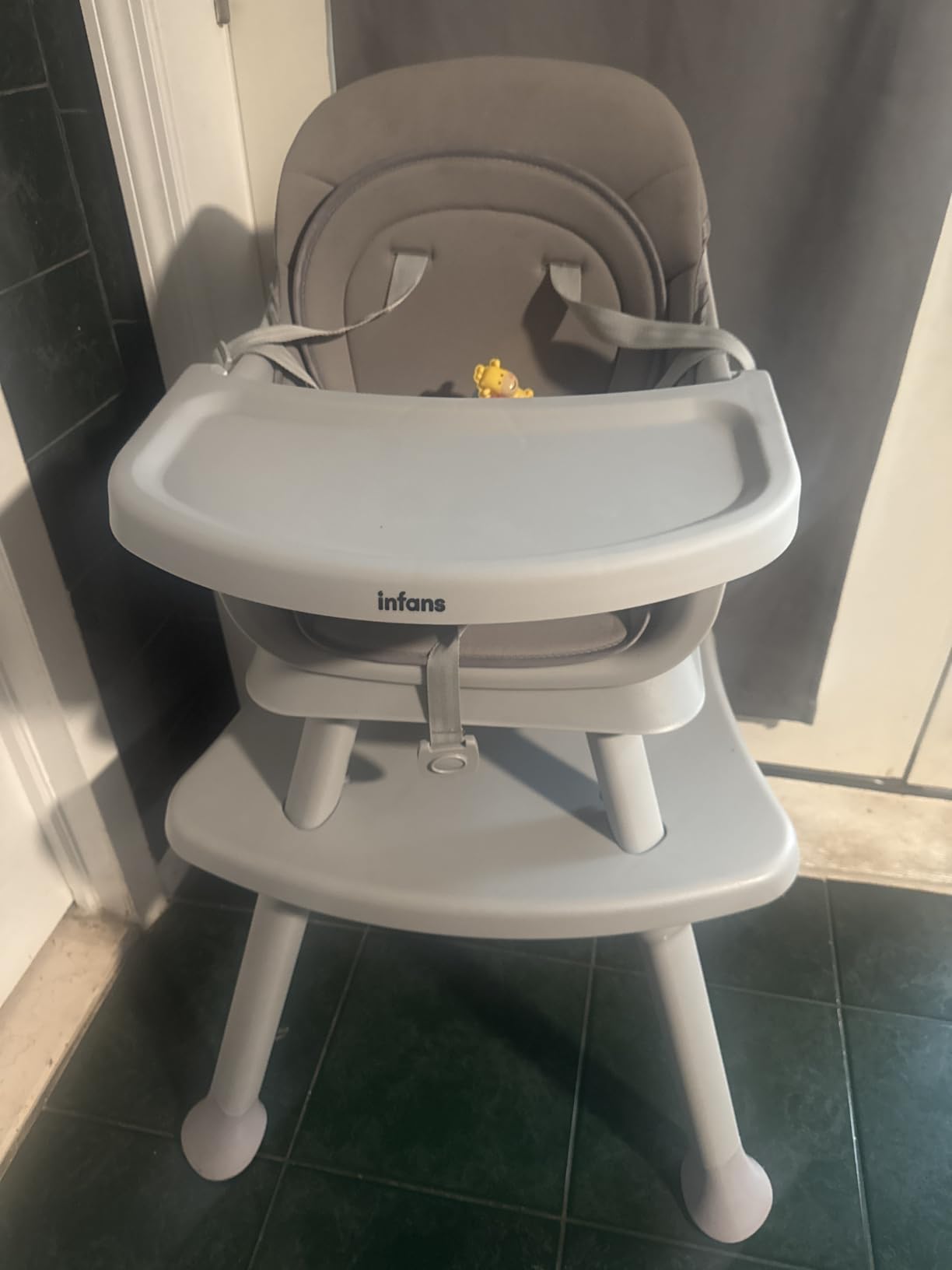 INFANS 8 in 1 Baby High Chair, Convertible Highchair for Babies and Toddlers, Infant Dining Booster Seat, Building Block Table, Kids Stool Table Chair Set with Removable Tray customer photo 1