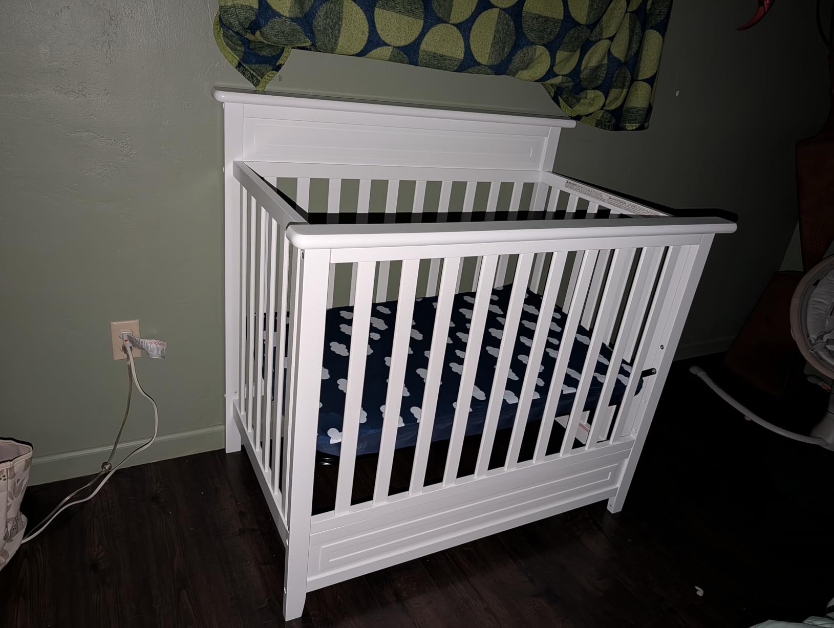 Storkcraft Petal 4-in-1 Convertible Mini Crib, Pebble Gray | GREENGUARD Gold Certified, Converts to Daybed and Twin-Size Bed, 2.75-in Mini Crib Mattress Included, Ideal for Small Spaces customer photo 2
