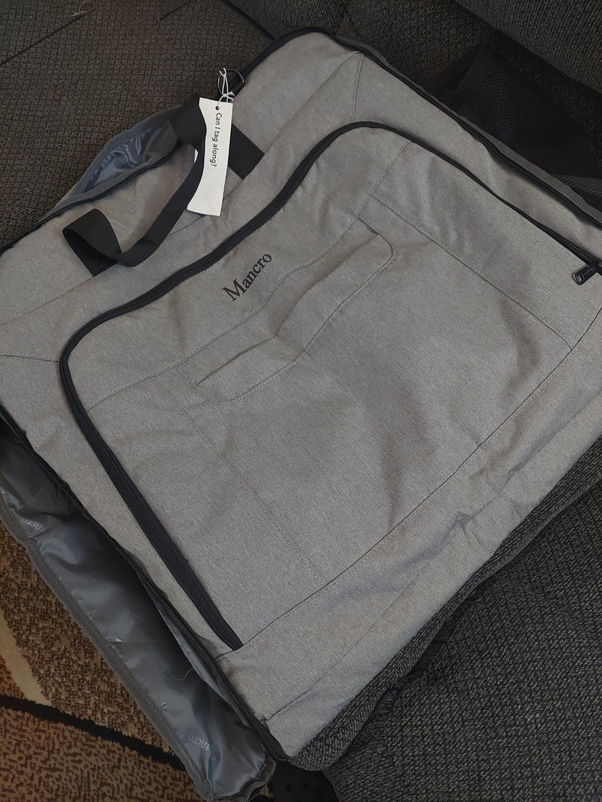 Mancro Carry On Garment Bags for Travel, Convertible Weekender Bag, Brown | Wrinkle-Free, Hanging Travel Suit Bags with Shoulder Strap, Large Waterproof Suitcase Luggage Bag for Men Women customer photo 1
