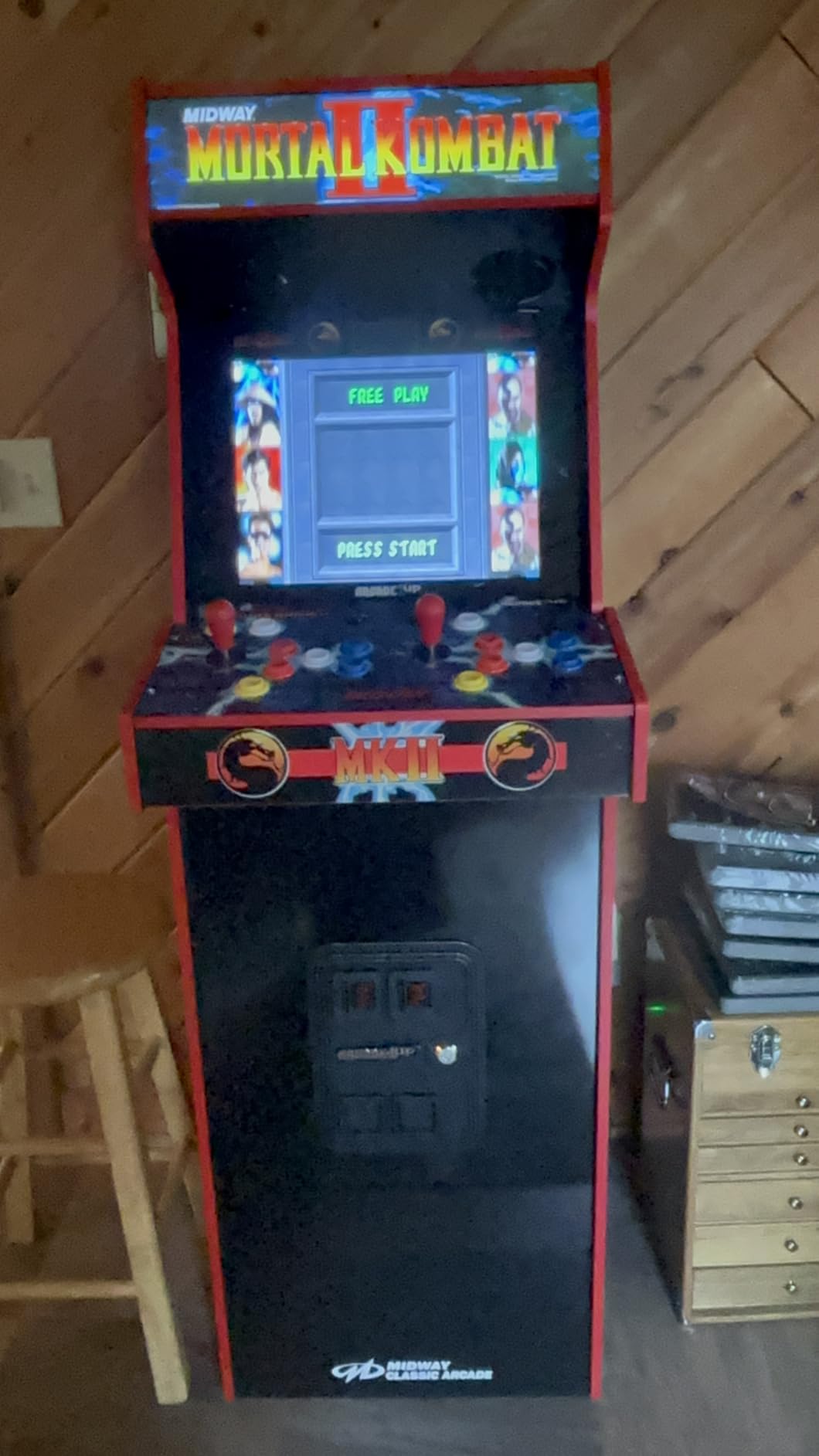 ARCADE1UP Mortal Kombat II Deluxe Arcade Machine, 14 Games | Gaming Cabinet with Real Feel Joysticks and Buttons, 17-Inch Color Screen customer photo 1