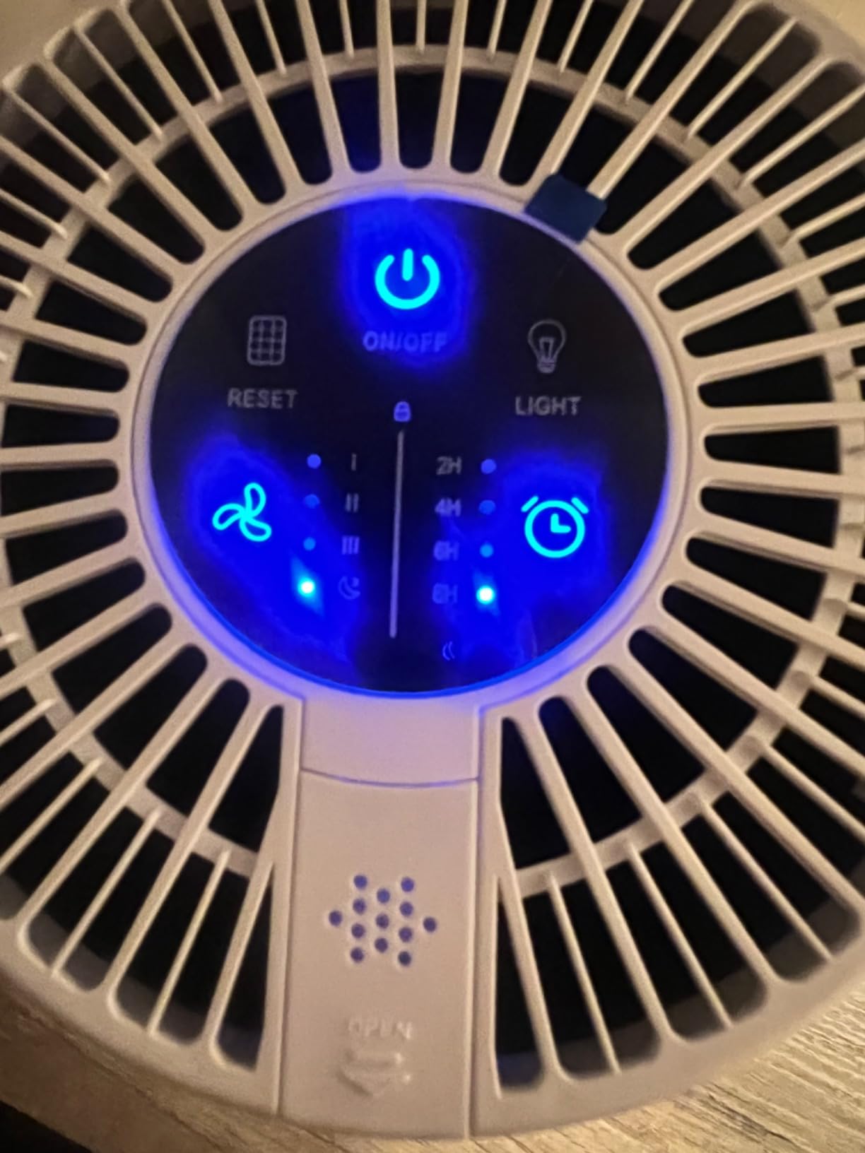 MOOKA Air Purifier for Bedroom Home Dorm 430 Feet², Compact HEPA Air Cleaner | 15dB Quiet Sleep Mode, Aroma Function, Desktop, Office, Meet GRS, Filter Smoke Pollen Pet Hair Dander, Save Energy, M01 White customer photo 1