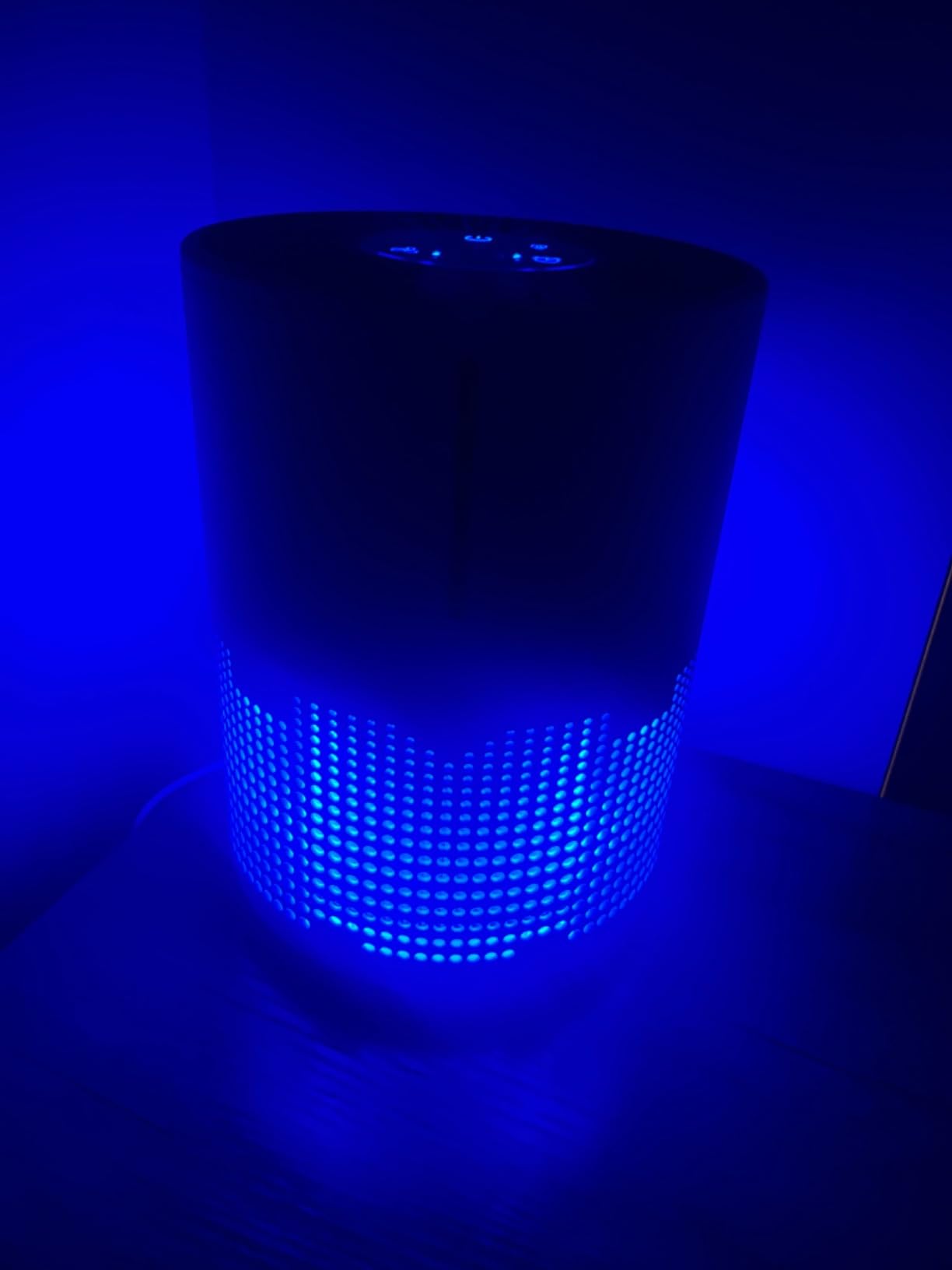 MOOKA Air Purifier for Bedroom Home Dorm 430 Feet², Compact HEPA Air Cleaner | 15dB Quiet Sleep Mode, Aroma Function, Desktop, Office, Meet GRS, Filter Smoke Pollen Pet Hair Dander, Save Energy, M01 White customer photo 2