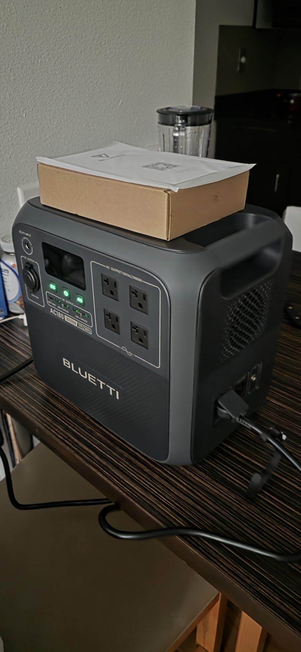 BLUETTI Portable Power Station AC180, 1152Wh LiFePO4 Battery Backup w/ 2 1800W (2700W peak) AC Outlets, 0-80% in 45Min, Solar Generator for Camping, Off-grid, Power Outage customer photo 1