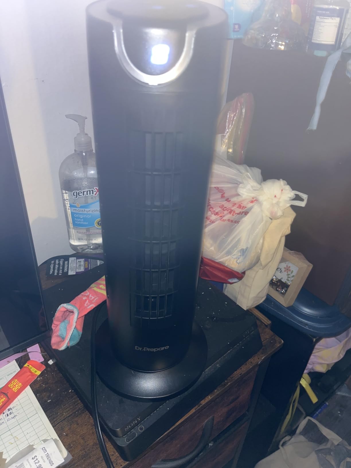 DR.PREPARE Tower Fan for Bedroom, 25 dB Quiet DC Bladeless Fan with Remote, 8 Speeds, 1-8H Timer, 80° Oscillating Fans for Indoors, 16 Inch Portable Desk Table Fans for Room, Home, Office customer photo 1