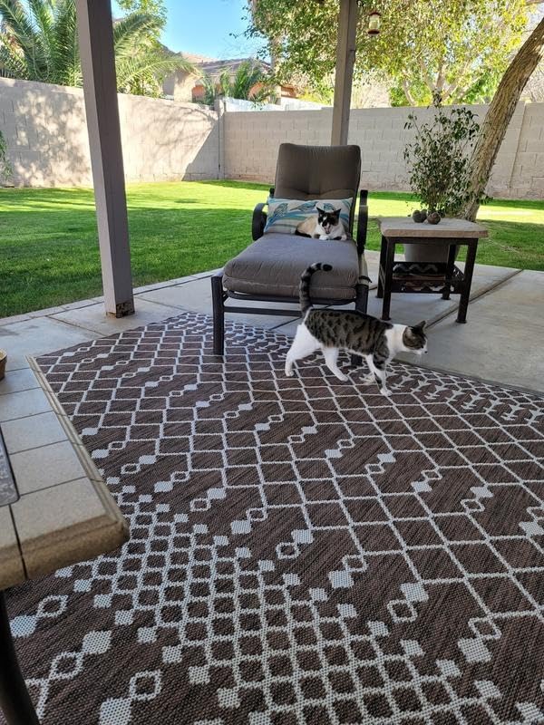 Nourison Home Positano Beige 5' x 7' Area Rug, Easy Clean, Non Shedding, Bedroom, Living Room, Dining Room, Kitchen customer photo 1