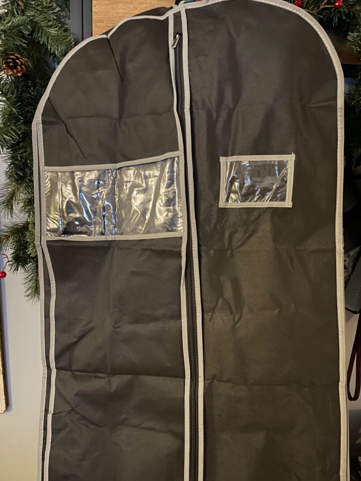 BALEINE 1PK Heavy Duty Garment Bag with Shoe Storage Travel Bag for Dresses, Suit, Coats Travel Essential (43