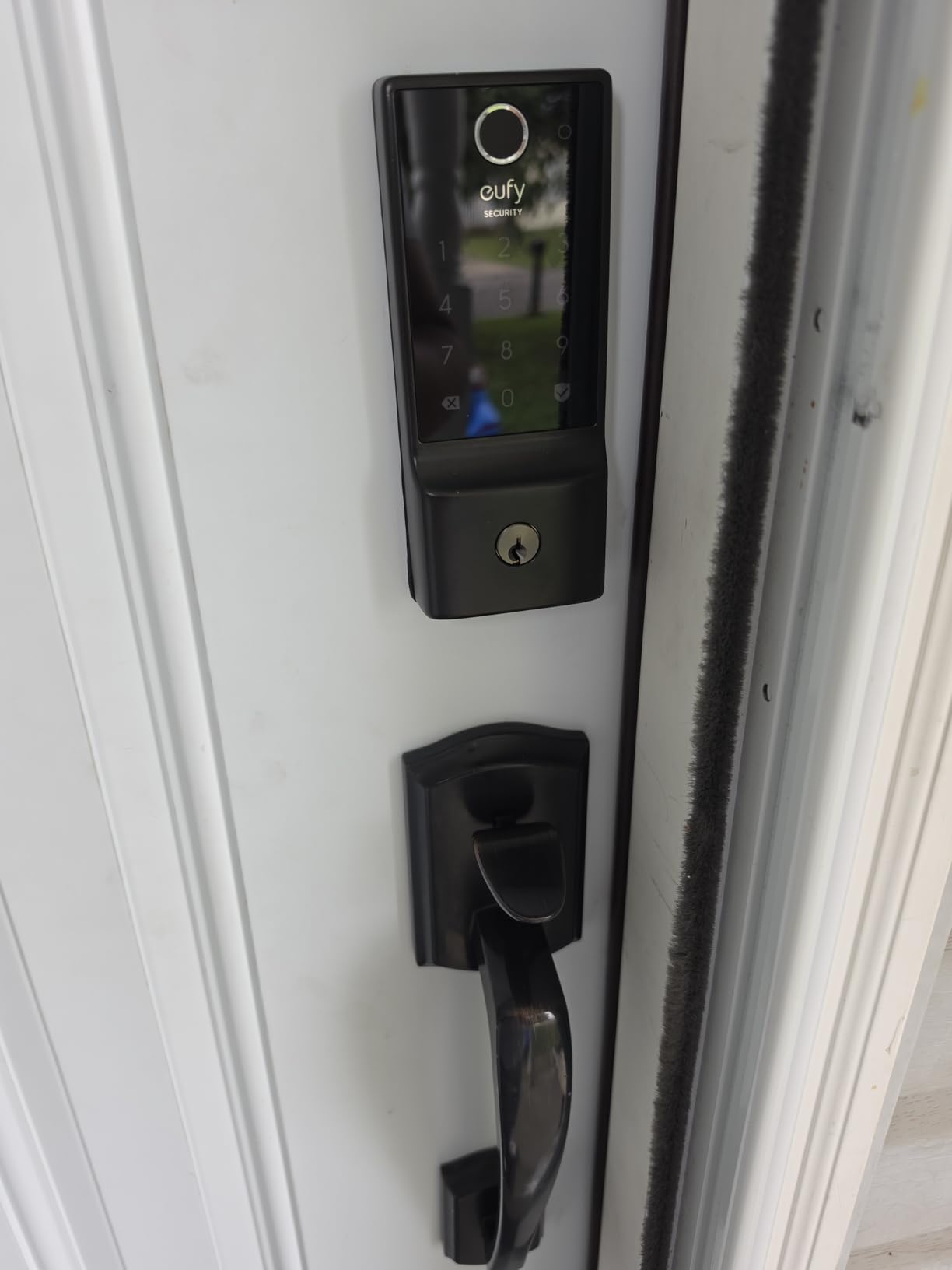 eufy Security Smart Lock C220, Fingerprint Keyless Entry Door Lock | Built-in Wi-Fi, App Remote Control, Up to 8-Month Battery, Front Door Smart Lock Deadbolt, IP53 Waterproof, BHMA Grade 3 customer photo 2