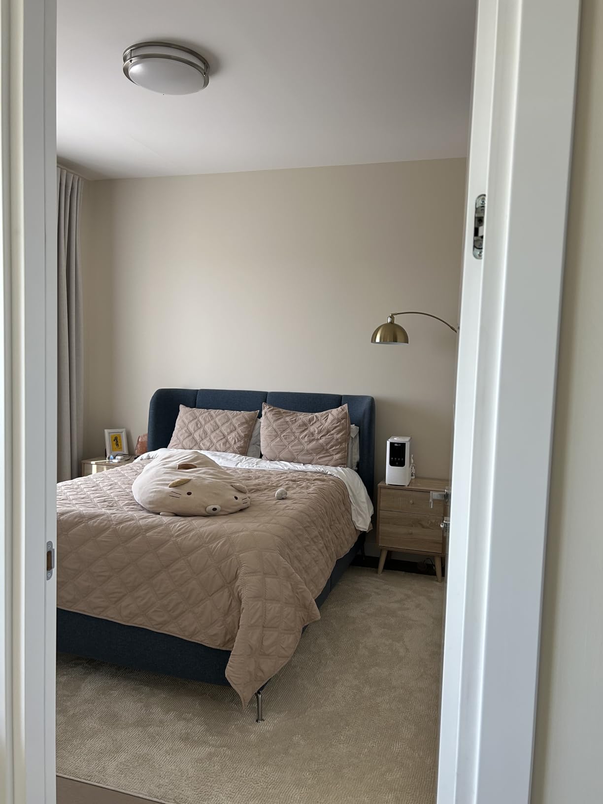 Upgraded Black Arc Floor Lamps for Living Room - Dimmable Arched Floor Lamp with Remote Control & 2700-6000K 9W LED Bulb Included, Modern Arch Standing lamp, Industrial Tall Lamp for Bedroom Reading customer photo 2