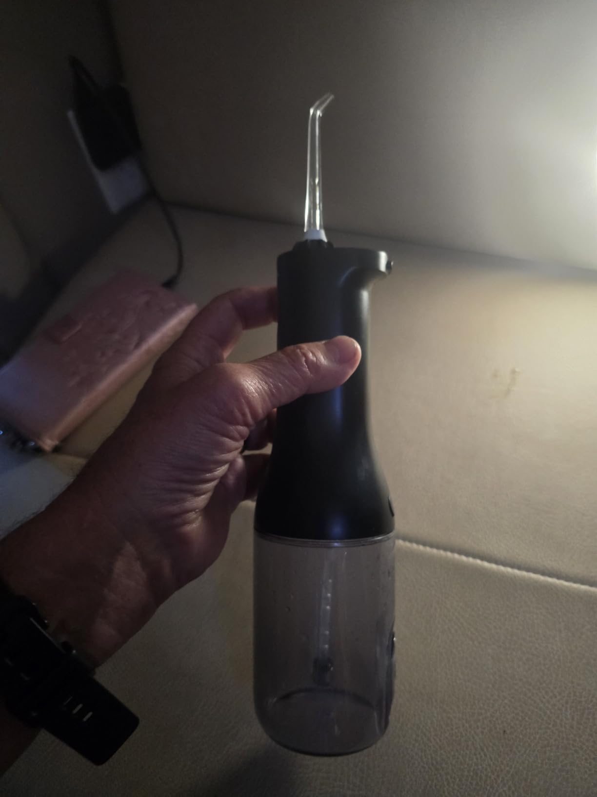 Cordless Power Flosser 3000, Water Flosser, 2 Nozzles | 150% Better Gum Health, Quad Stream Technology, 2 Floss Modes, 3 Pressure Levels, IPX7 Waterproof, 2 Nozzles, Black HX3826/23 customer photo 2