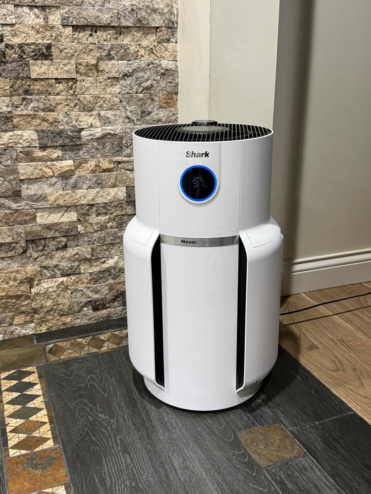 Shark Air Purifier for Home, NeverChange Max, 1,300 sq. ft. for Large Room, Kitchen, Home Office, HEPA-Exceeding Filter, Captures Pollutants, Pet Dander, Dust, Odor, Smoke, and More, HP301, Grey customer photo 1