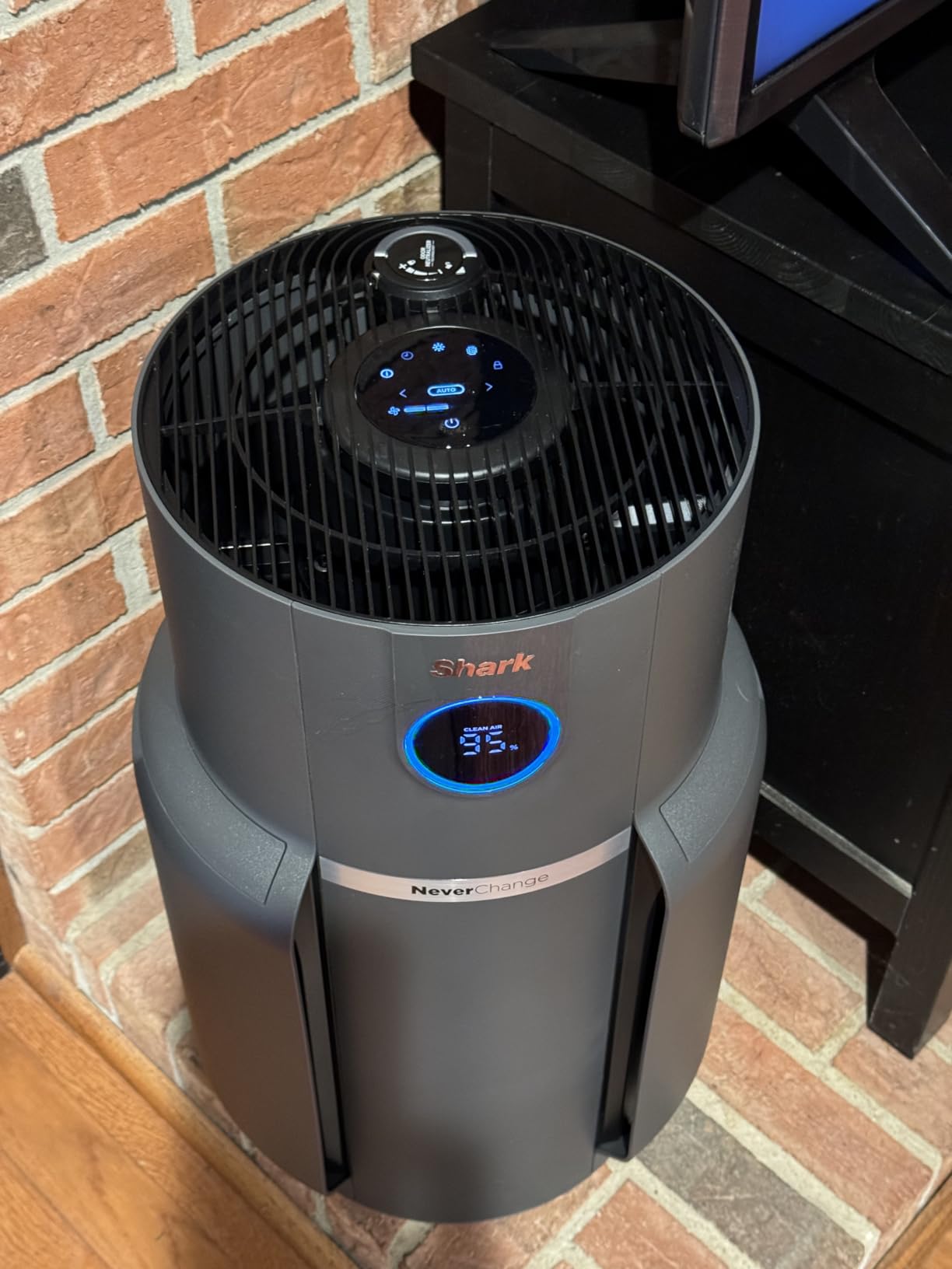 Shark Air Purifier for Home, NeverChange Max, 1,300 sq. ft. for Large Room, Kitchen, Home Office, HEPA-Exceeding Filter, Captures Pollutants, Pet Dander, Dust, Odor, Smoke, and More, HP301, Grey customer photo 2