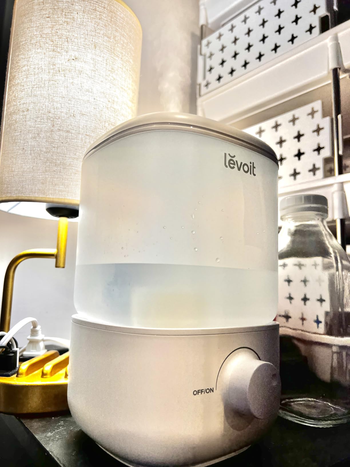Levoit Humidifiers for Bedroom, Top-Fill Ultrasonic Cool Mist Humidifier | Easy to Fill & Clean, Quiet Operation for Home Baby & Plants, Auto Shut-off for Safety, 360° Rotating Nozzle, 2.5L, Black customer photo 2