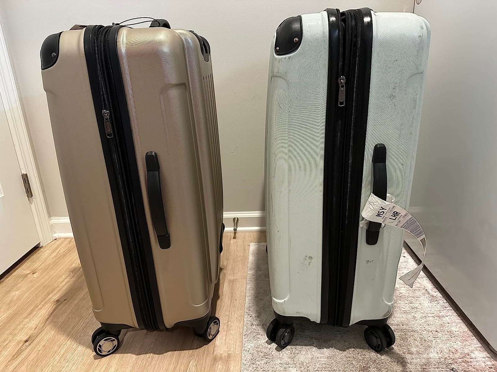 Kenneth Cole REACTION Renegade Luggage Expandable 8-Wheel Spinner Lightweight Hardside Suitcase, Seafoam, 20-Inch Carry On customer photo 1