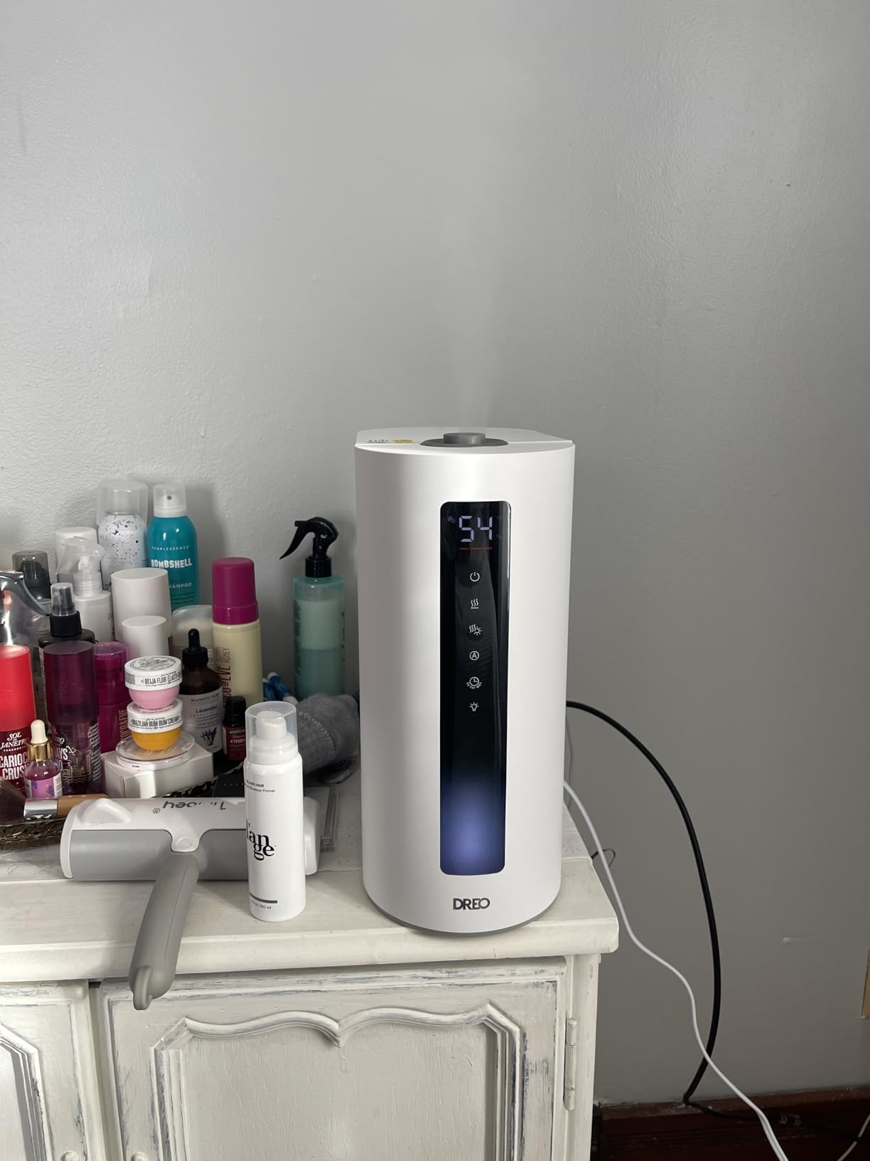 DREO 6L Smart Humidifiers for Bedroom, Warm & Cool Mist for Large Room | 60-Hour Quiet Runtime, 500ML/H Output, Smart Humidity Sensor, Indicator Light, App Control, Works with Alexa & Google customer photo 1