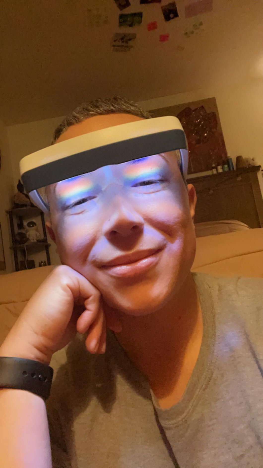 Luminette 3 Light Therapy Glasses - Wearable Light Therapy Lamp - Natural Relief for Sleep Problems, Seasonal Mood Disorders & Jet lag - Portable Daylight Lamp (Green) customer photo 1