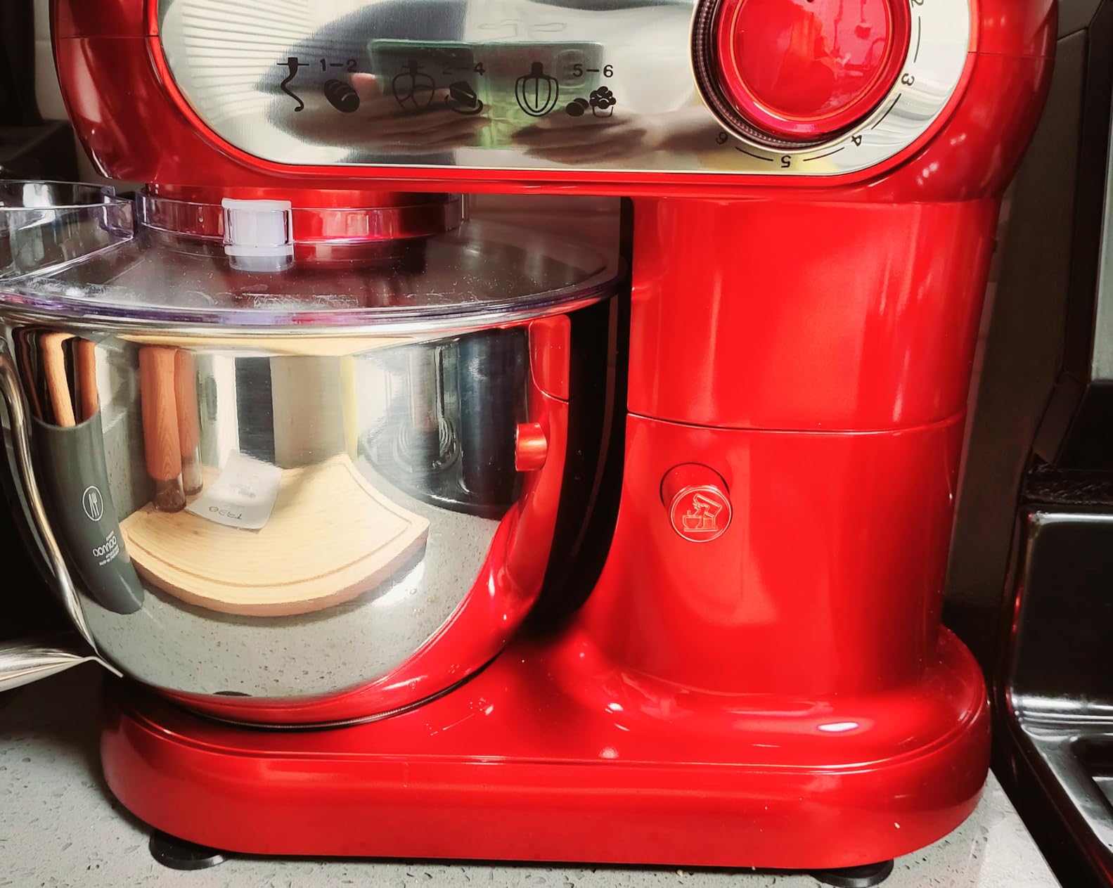 Stand Mixer, 6QT Mixers Kitchen Electric Stand Mixer,Dough Mixer Black | 600W Tilt-Head Kitchen Mixer with Stainless Steel Bowl, Dishwasher-Safe Dough Hook, Flat Beater, Wire Whisk, Splash Guard customer photo 1