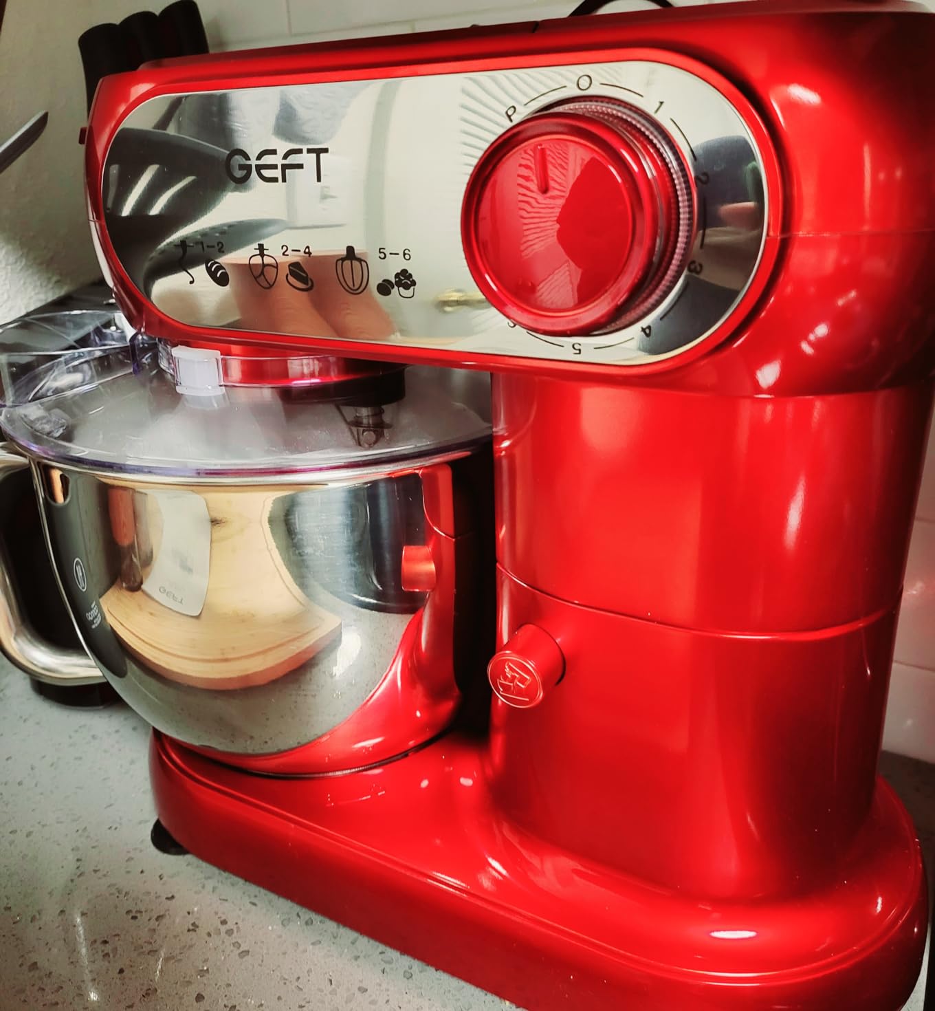 Stand Mixer, 6QT Mixers Kitchen Electric Stand Mixer,Dough Mixer Black | 600W Tilt-Head Kitchen Mixer with Stainless Steel Bowl, Dishwasher-Safe Dough Hook, Flat Beater, Wire Whisk, Splash Guard customer photo 2