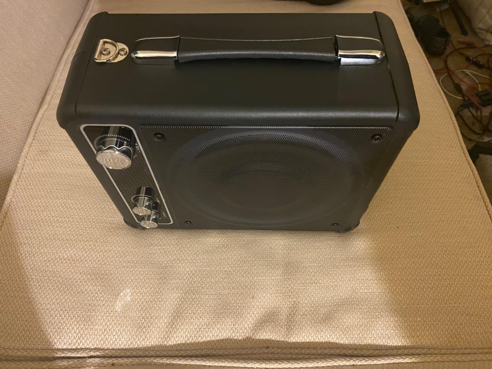 VOSOCO Karaoke Machine, Bluetooth Speaker with 2 Wireless Mics for Adults | 2026 Portable PA System with LED Light, Supports TWS Echo Adjustment TF USB AUX Inputs for Birthday Home Party Outdoor Travel customer photo 2
