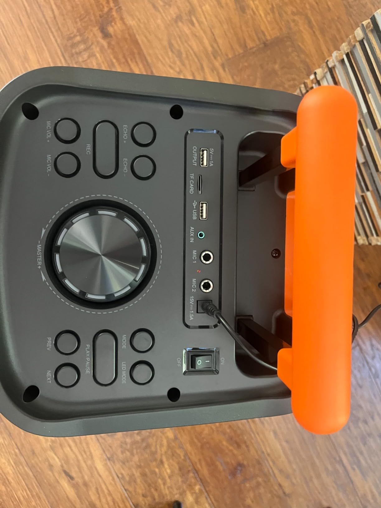 HWWR Karaoke Machine with 2 Wireless Microphones, Big Bluetooth Party Speaker with 500W Peak Power for Adults, PA System with Rolling Wheels and Trolley, Perfect for Outdoor, Home Party, Gatherings customer photo 1