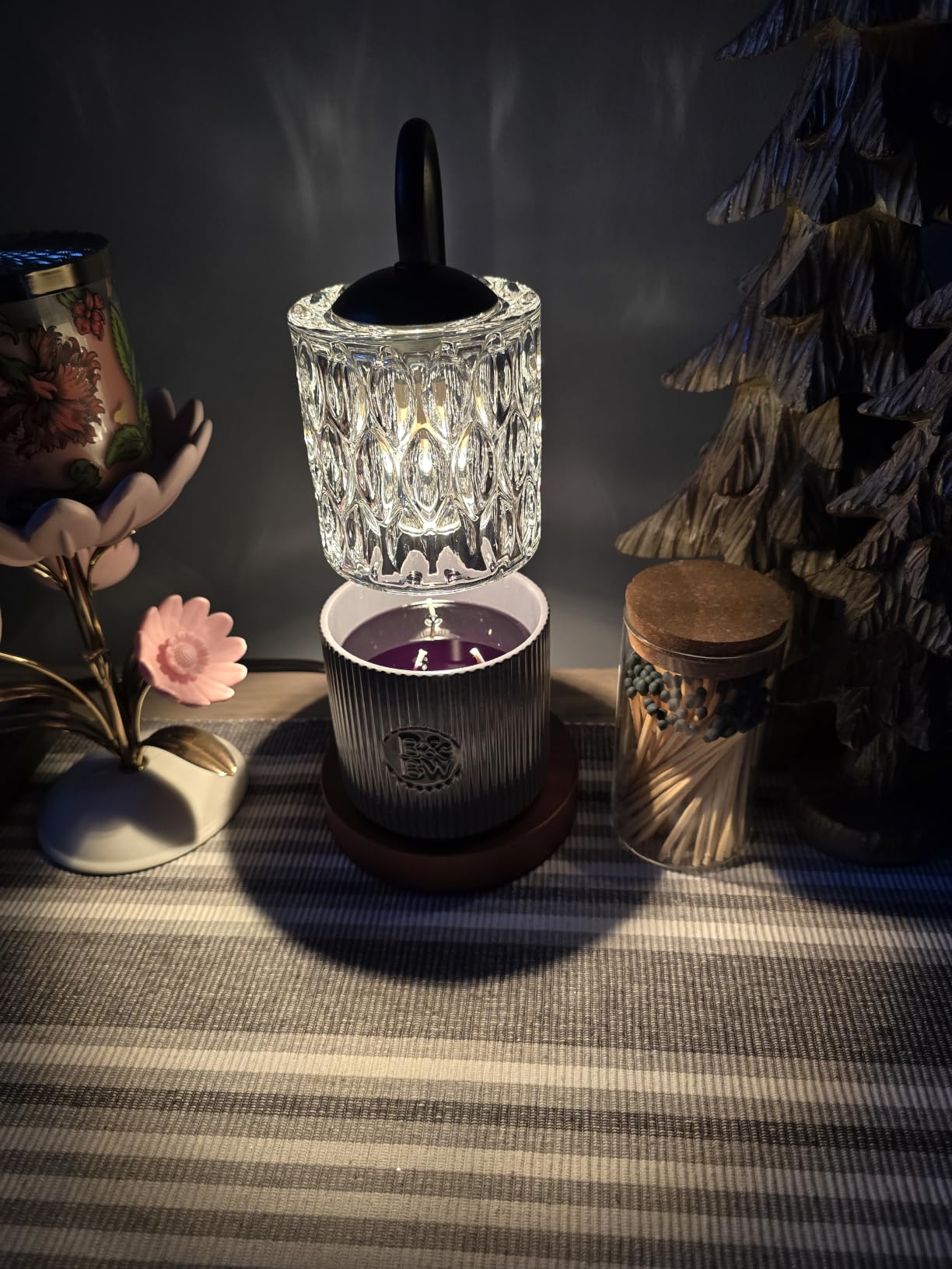 Dimmable Candle Warmer Lamp with Timer, Height Adjustable Electric Candle Wax Warmer customer photo 1
