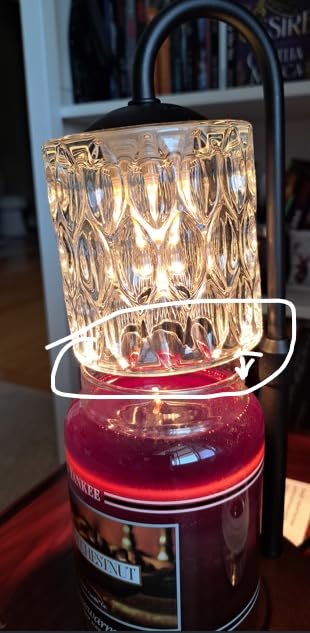 Dimmable Candle Warmer Lamp with Timer, Height Adjustable Electric Candle Wax Warmer customer photo 2