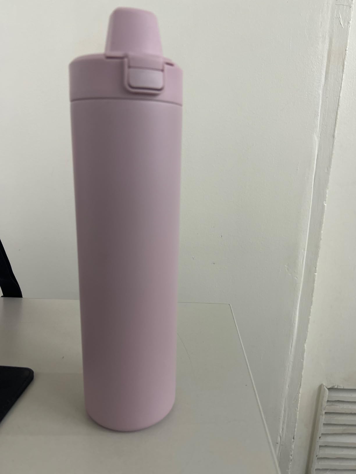 Simple Modern Insulated Filtered Water Bottle | 24oz, White | Travel Water Bottle with Carbon Filter | Straw Lid, Push-Button Flip Lid with Handle customer photo 1