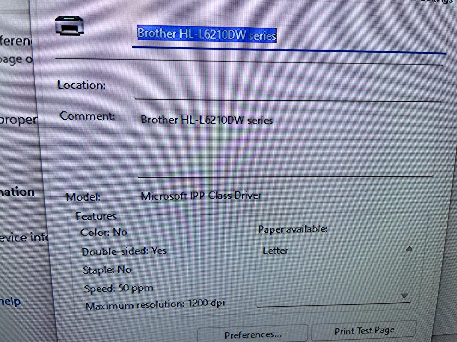 Brother HL-6210DW Monochrome Duplex Wireless Laser Printer customer photo 1