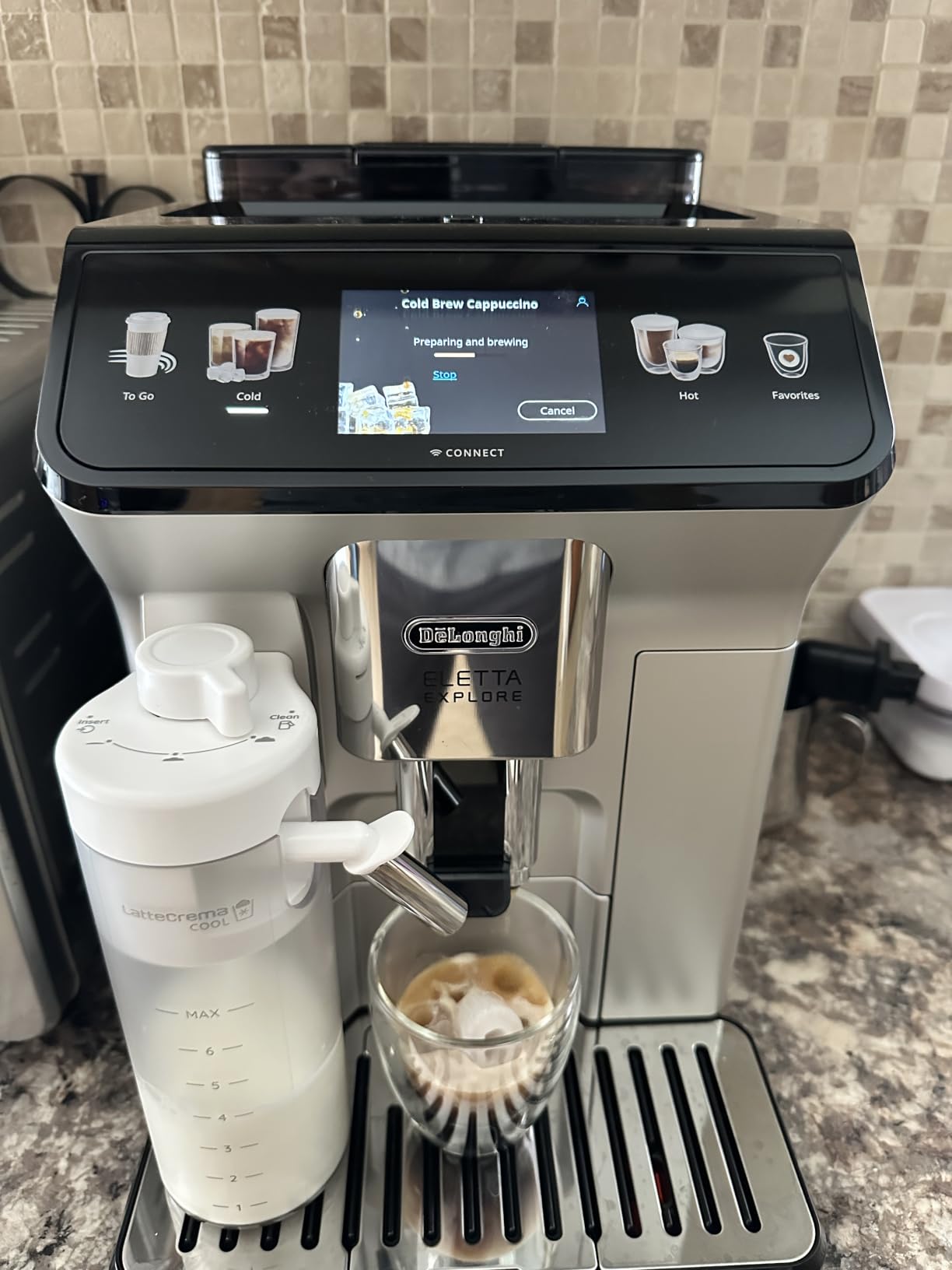 De'Longhi Eletta Explore Espresso Machine with Coffee Grinder, Milk Frother customer photo 2