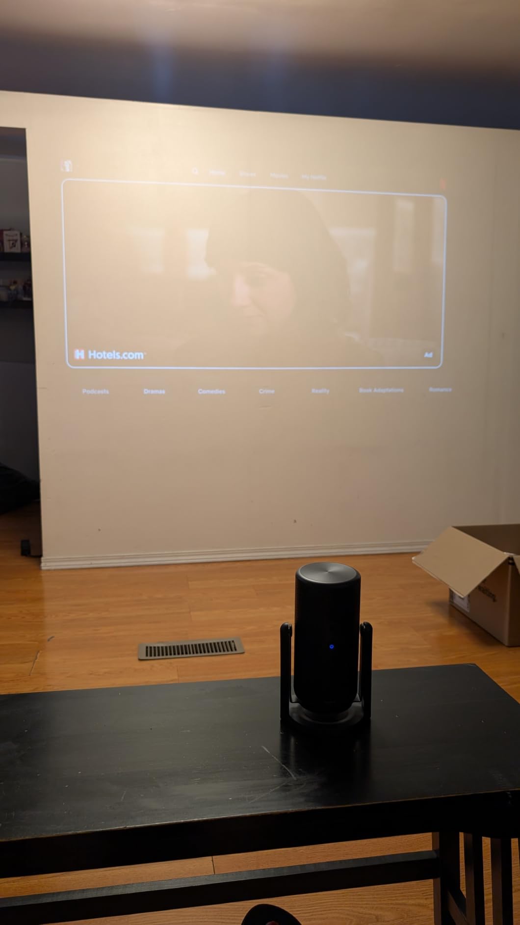 NEBULA Capsule 3 Portable Projector, Netflix-Certified, 2.5H Battery, Google TV, 1080p customer photo 1