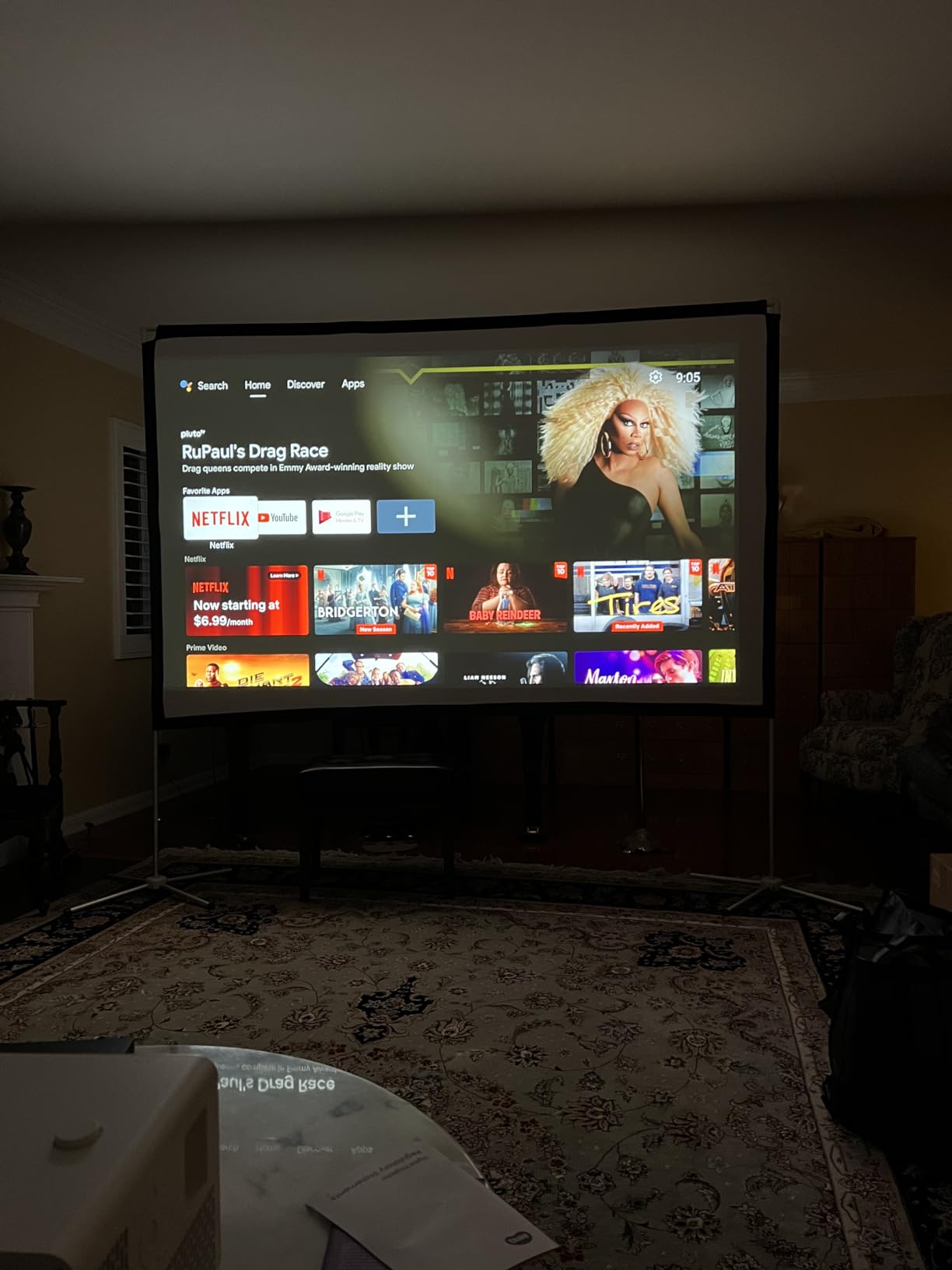BenQ X3100i True 4K 4LED Gaming Projector 4.2ms Response time ANSI 3300 Lms | 3300 ANSI Lumens, 240Hz Refresh Rate, 100% DCI-P3, Android TV, TreVolo Speakers, eARC, FPS RPG SPG Gaming Mode, 3 yr warranty customer photo 2