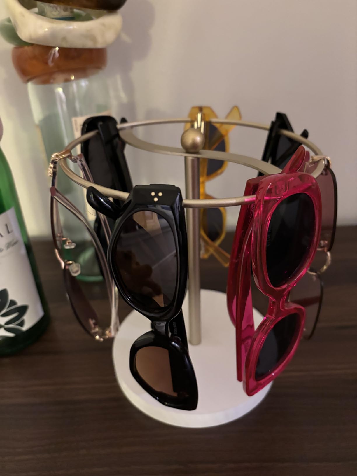 Mkono Sunglasses Organizer, Metal Glass Holder Storage Stand Display, Holds 12 Eyewear Pairs, for Table, Dresser, Desk, Countertop customer photo 1