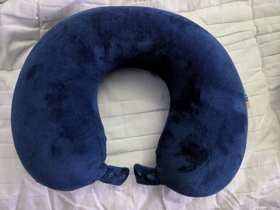SAIREIDER Travel Pillow 100% Pure Memory Foam Travel Neck Pillow, Airplane Pillow for Traveling customer photo 1