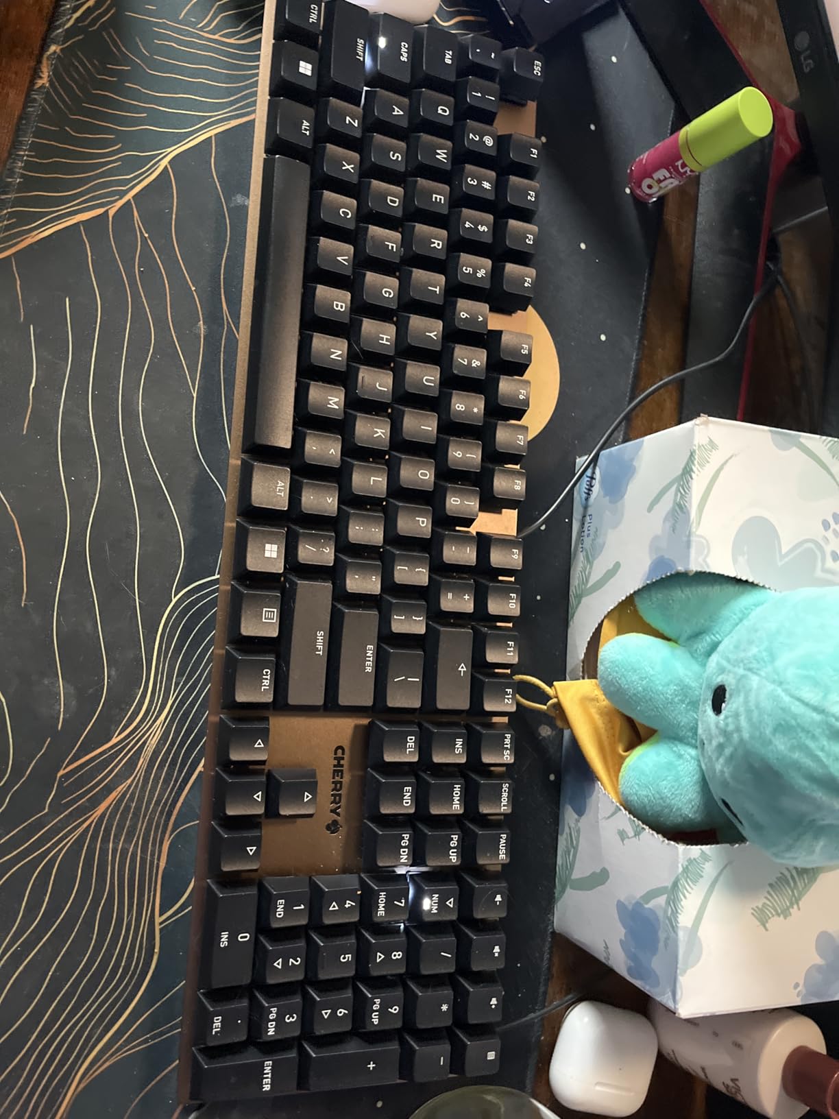 Cherry KC 200 MX Wired Mechanical Office Keyboard MX2A Silent RED Switches | Modern Design, Aluminum Surface, USB-A Connection, Black/Bronze, Quiet Keys customer photo 2