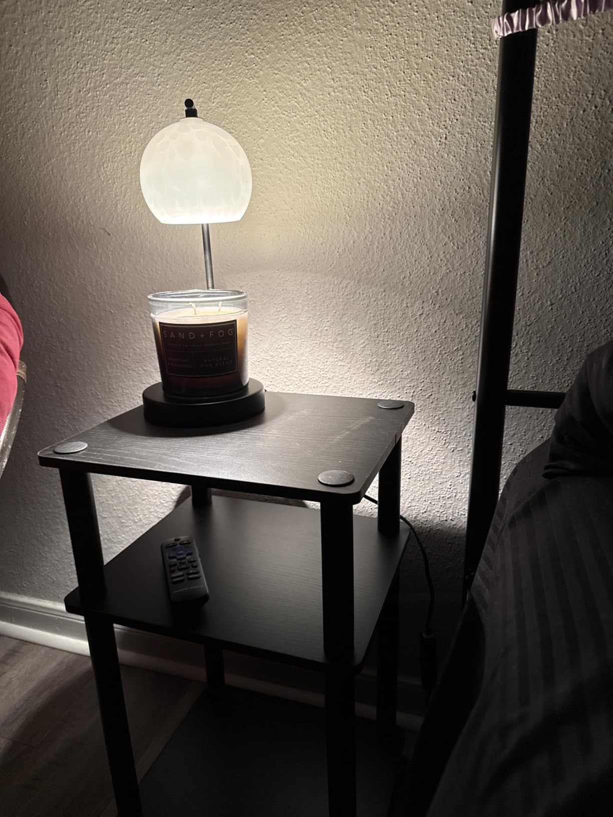 Furinno JUST Toolless 3-Tier Night Stand, Open Storage, Columbia Walnut | Compact, Narrow Bedside Table, End Table, Side Table, for Bedroom, Dorm customer photo 2