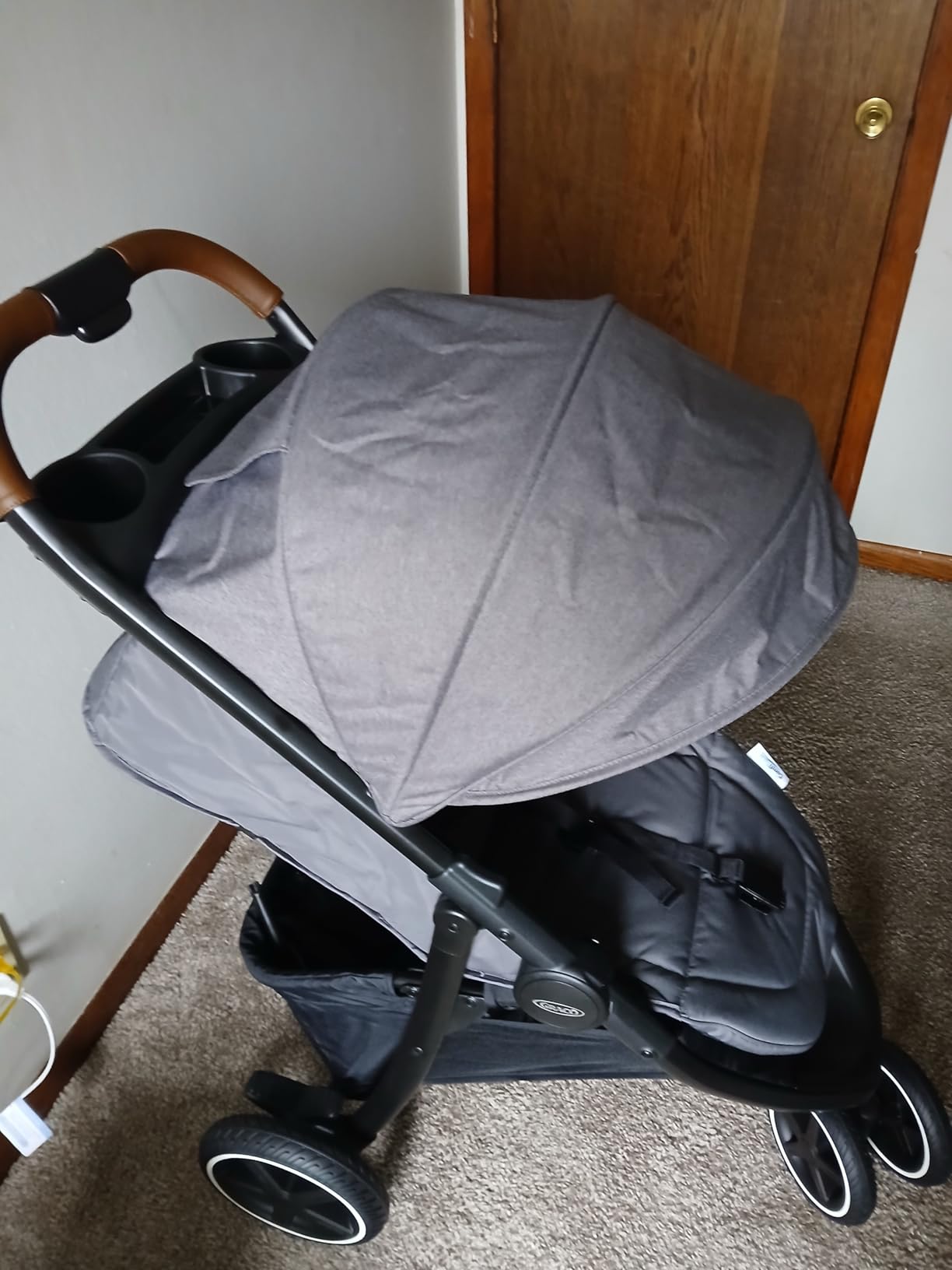 Graco Outpace LX All-Terrain 3-Wheel Baby Stroller, Cohen - Compatible for Travel System, Easy One-Hand Fold, in-Seat Suspension for Comfortable Ride, Never-Flat Rubber Tires customer photo 1