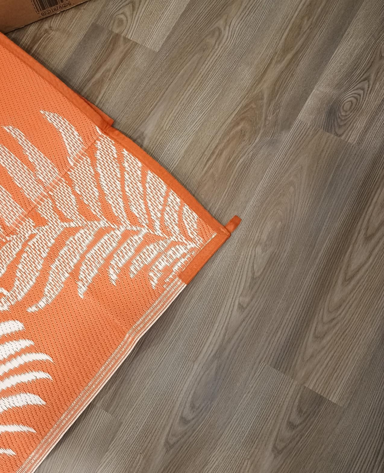 Pauwer Waterproof Outdoor Rug 8x10, Plastic Straw Patio Rug, Leaf Brown, Reversible Camping Rug, UV Resistant Indoor Outdoor RV Mat Carpet customer photo 1