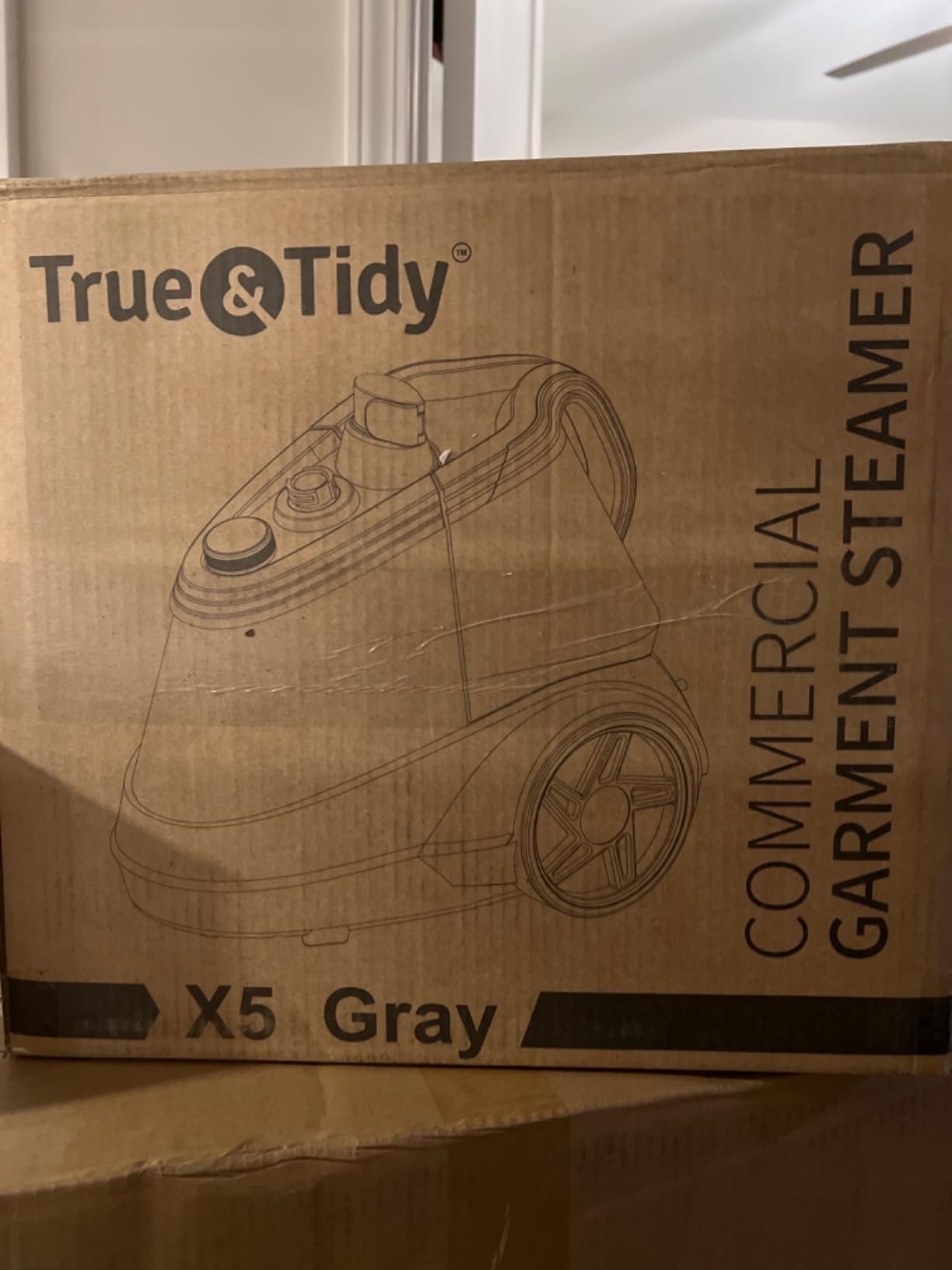 True & Tidy Pro Heavy-Duty Commercial Full Size Garment Steamer for Clothes with 3 Steam Settings, Extra Large 3L (101 oz) Water Tank, 1800 watts, 90+min of Steam customer photo 1