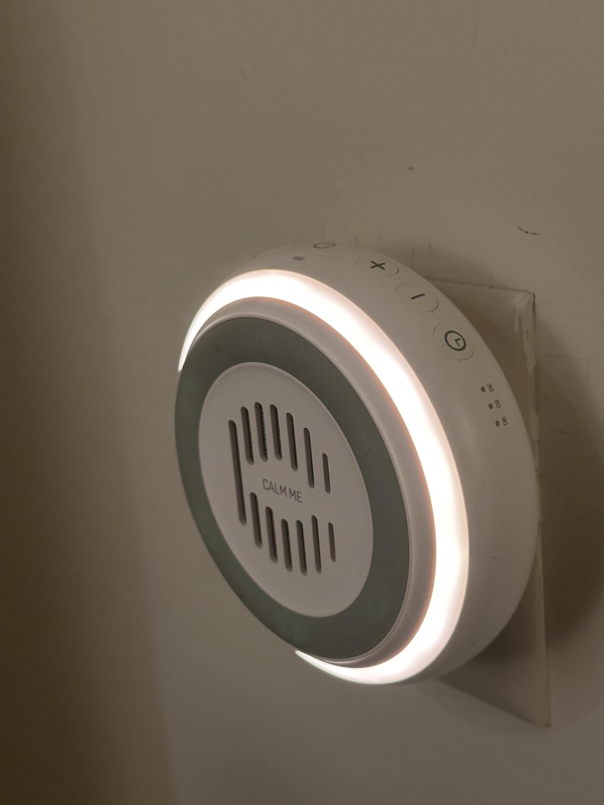Wall Plug in White Noise Sound Machine for Office Privacy & Noise Canceling, White Noise Machine for Sleeping Adults & Baby, Therapy Noise Blocker with 20 Soothing Sounds & Nightlight by Calm Me customer photo 2