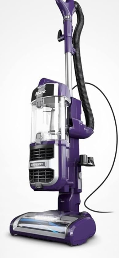Shark Lift-Away Upright Vacuum with Powerfins, Self-Cleaning Brushroll, Anti-Allergen Complete Seal Technology, No Hair Wrap, LED Headlights, and Advanced Swivel Steering, Eggplant, ZD201 customer photo 2