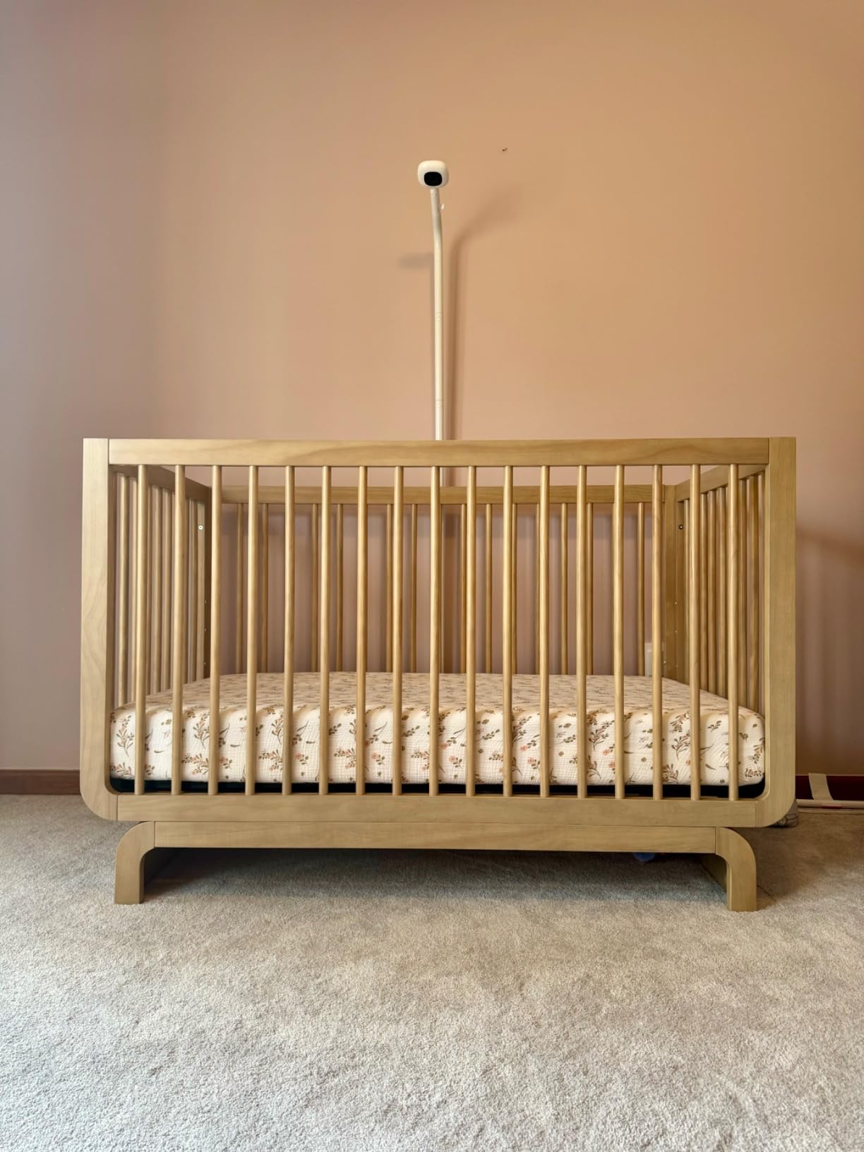 Storkcraft Santorini 5-in-1 Convertible Crib with Guardrail, Driftwood | GREENGUARD Gold Certified, Toddler Bed Conversion Kit Included, 100% Solid Wood, Fits Standard Baby Crib Mattress customer photo 2