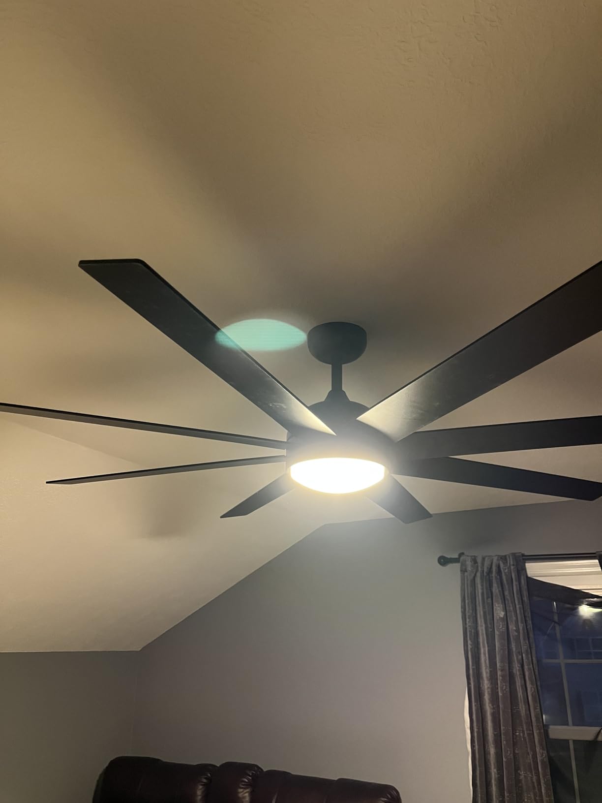 Fanbulous 65 Inch Black Ceiling Fans with 3CCT Lights and Remote customer photo 1