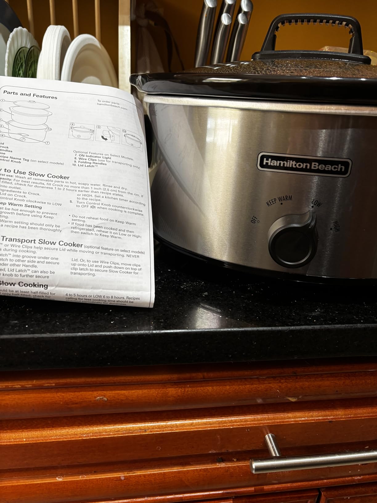 Hamilton Beach 4 Quart Slow Cooker With 3 Cooking Settings | Dishwasher-Safe Stoneware Crock & Glass Lid | Brushed Gray | 33240 customer photo 2