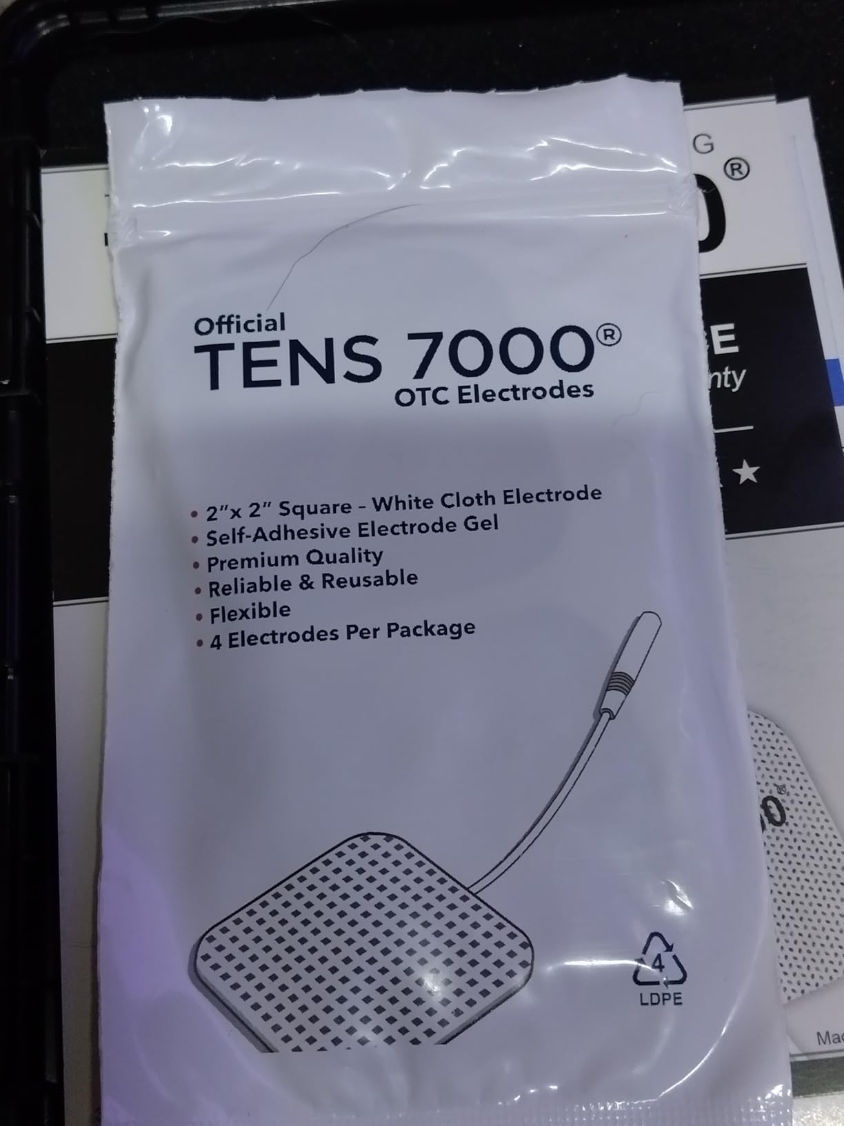TENS 7000 Rechargeable Tens Unit Muscle Stimulator, Back Pain Relief, 4 Electrodes/Unit Pads, Period Pain Simulator, Muscle Recovery & Growth, Stim Machine, Electrotherapy, TENS Machine customer photo 1