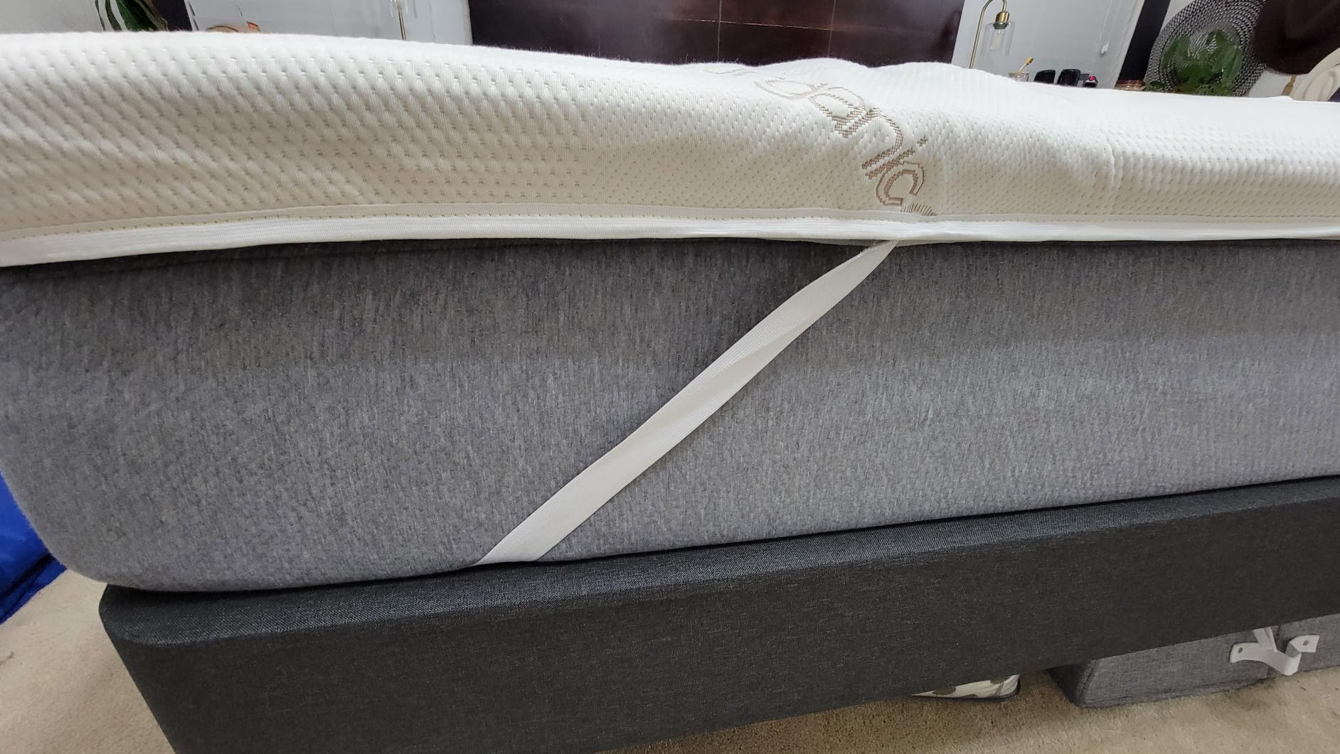 Saatva Graphite Memory Foam Mattress Topper | 3
