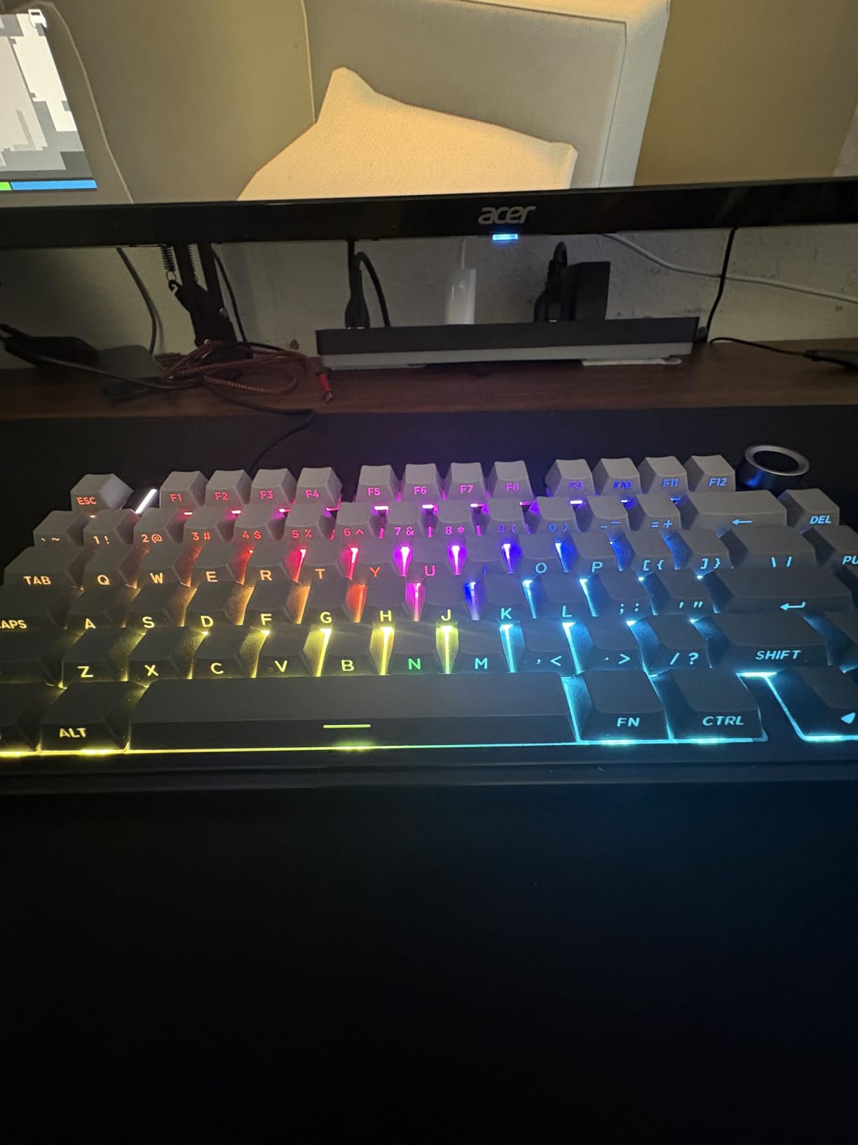 AULA F75 Pro Wireless Mechanical Keyboard, 75% Hot Swappable with Knob, RGB Backlit, Pre-lubed Reaper Switches, PBT Keycaps customer photo 2