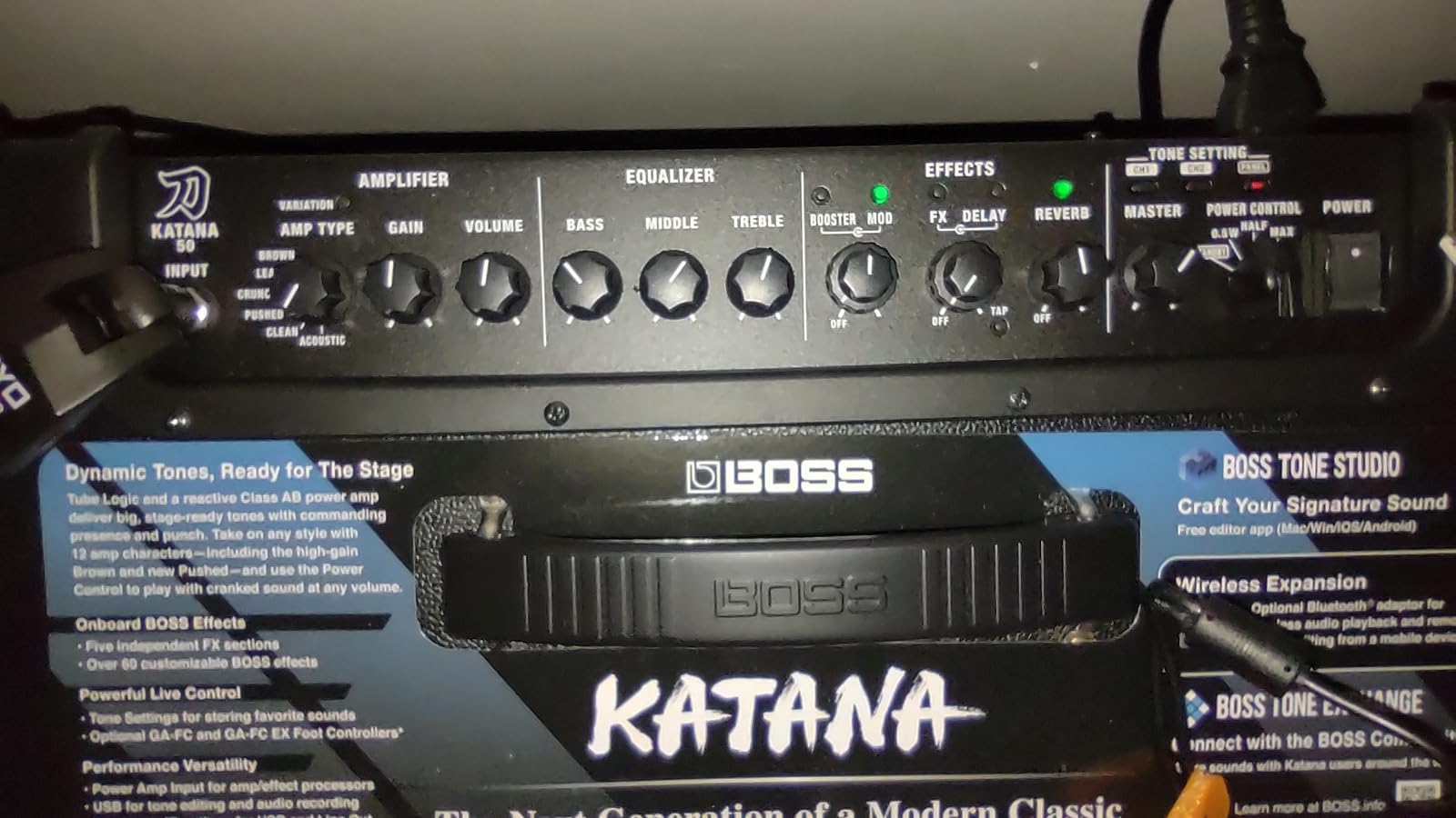 BOSS Katana-50 Gen 3 Guitar Amplifier, Compact 50-Watt Combo Amp with 12-Inch Speaker customer photo 1