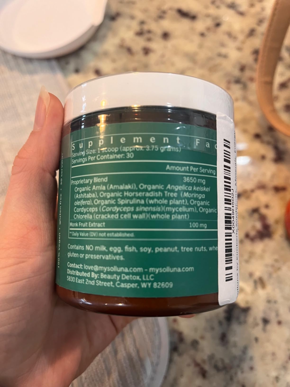 Glowing Greens Powder Ashitaba, Spirulina, Chlorella, Cordyceps, Moringa, Amalaki & Monk Fruit - Superfood for Energy, Mood & Immune Support - Kimberly Snyder (30 Servings) Vegan Non-GMO customer photo 1