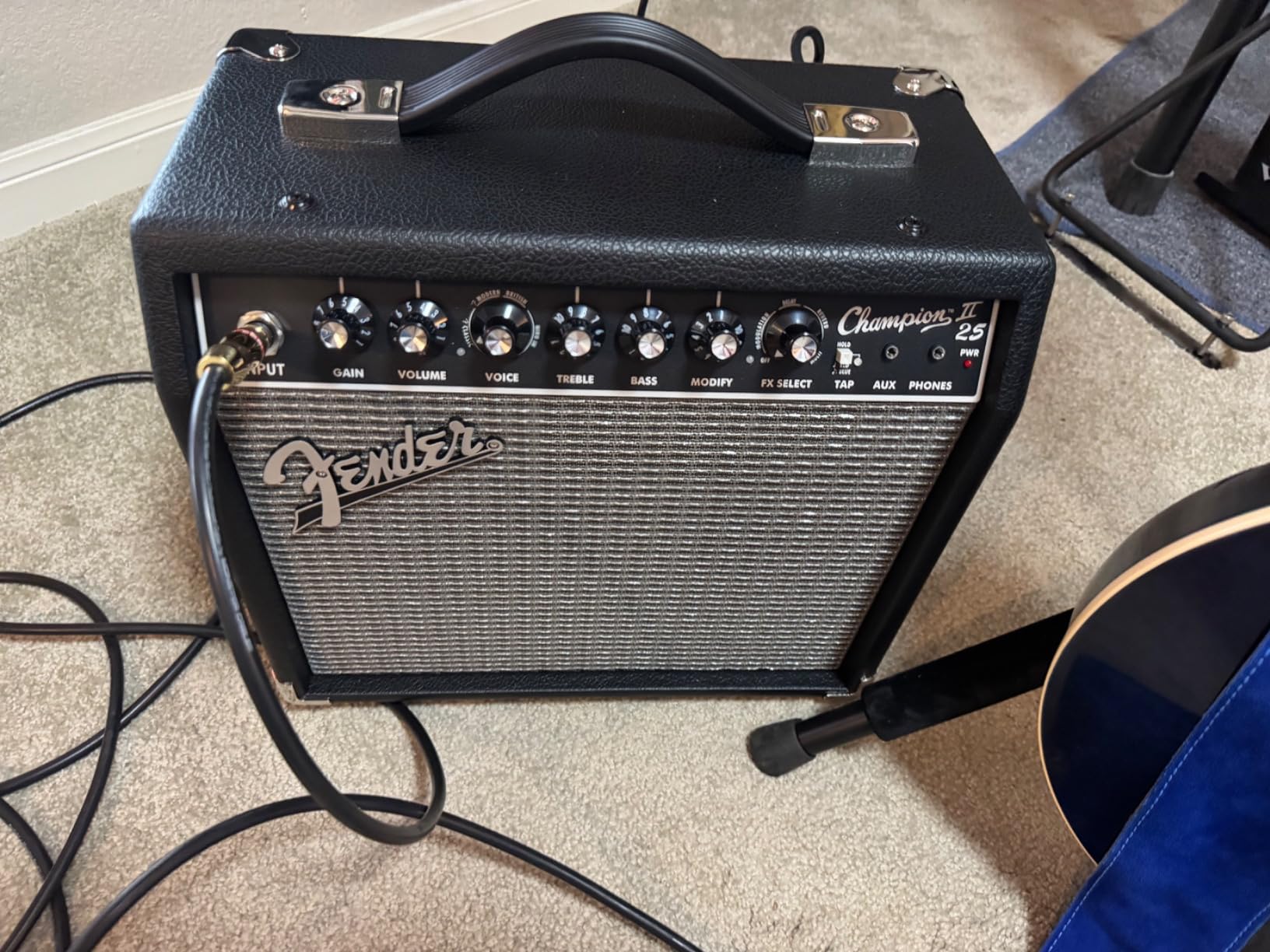Fender Champion II 25 Watt Electric Guitar Combo Amp, Speaker, USB & Aux customer photo 2