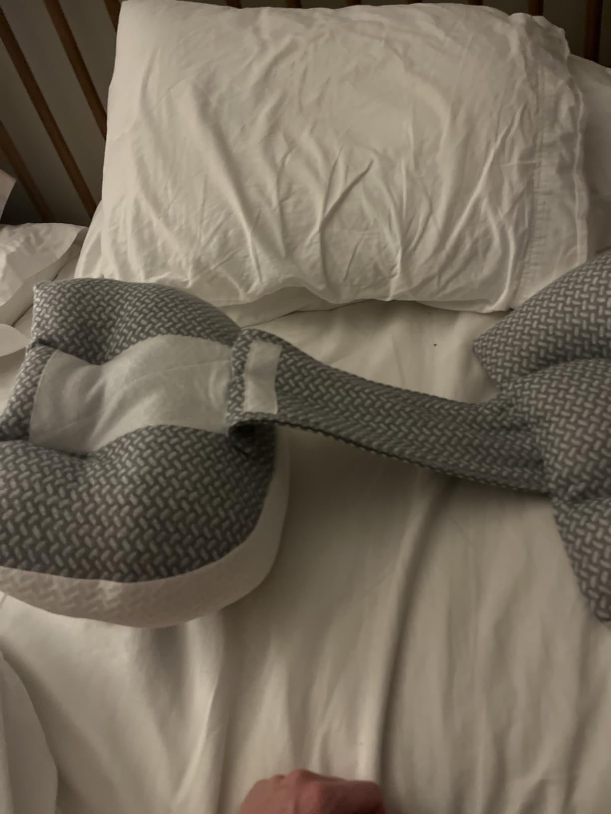 Chilling Home Pregnancy Pillow, Maternity Pillow for Pregnant Women, Pregnancy Pillows for Sleeping Portable, Pregnancy Wedge Pillow, Body Pillow Support for Back, Belly, Waist, Grey customer photo 2