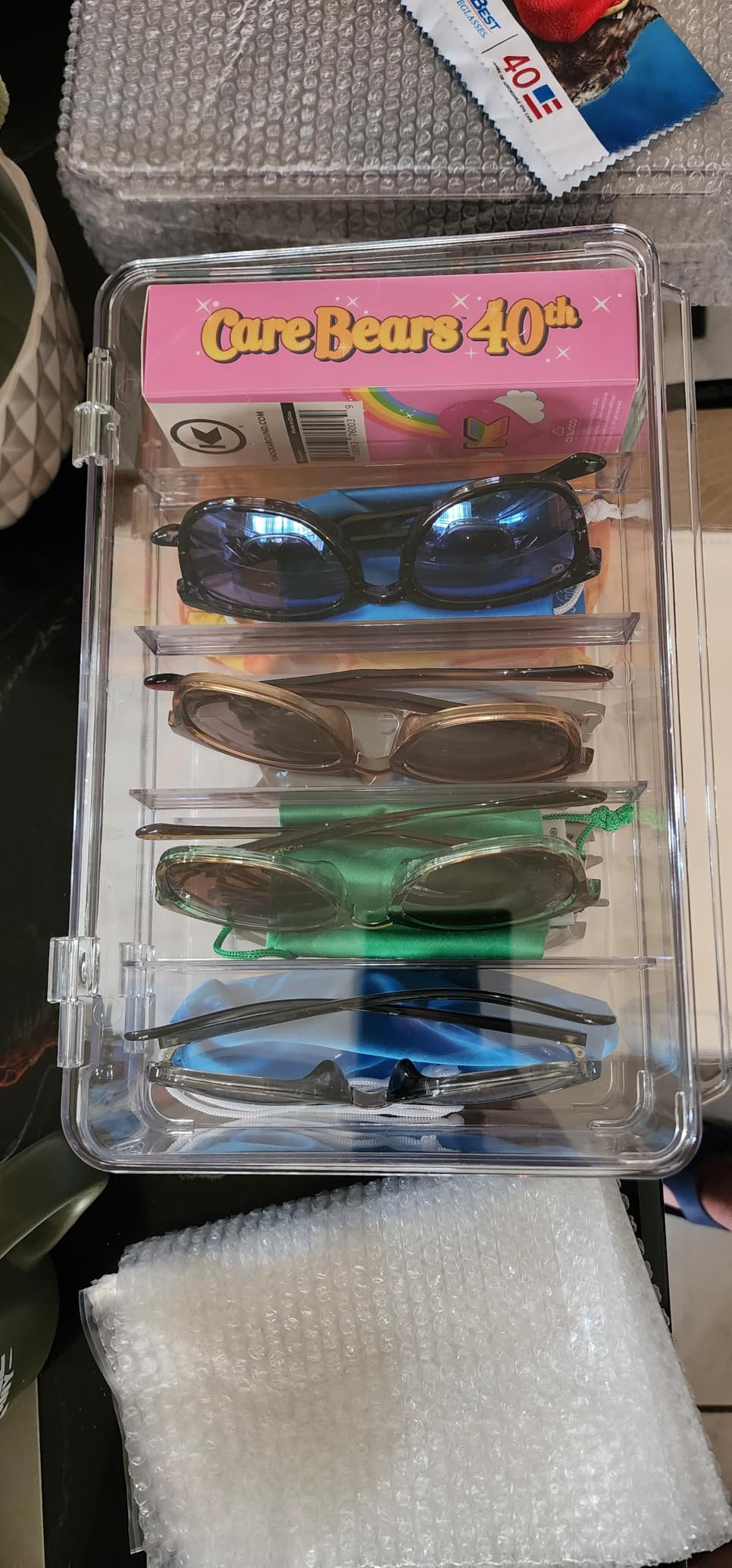 Sunglasses Organizer - Plastic Stackable Eyeglass Case Storage Organizer customer photo 2